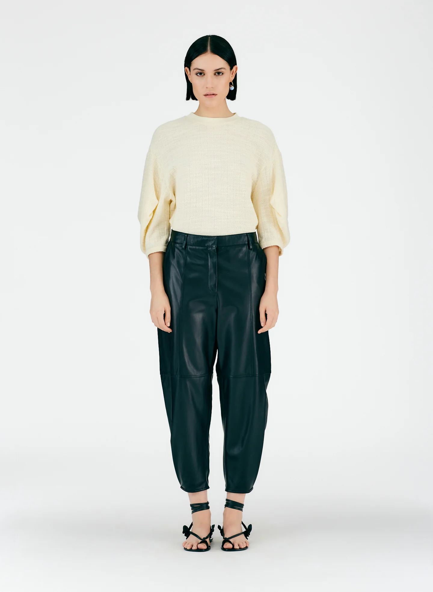 Leather Sculpted Pant - Image 3