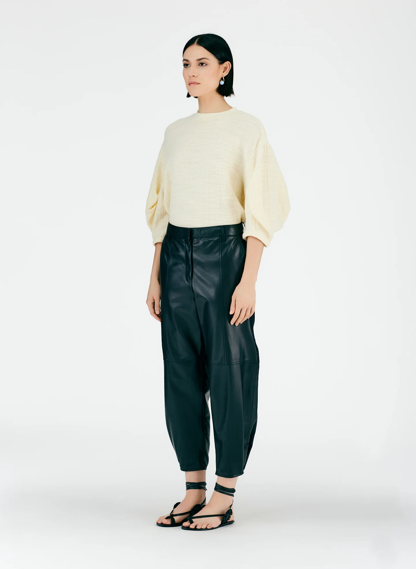 Leather Sculpted Pant - Image 4