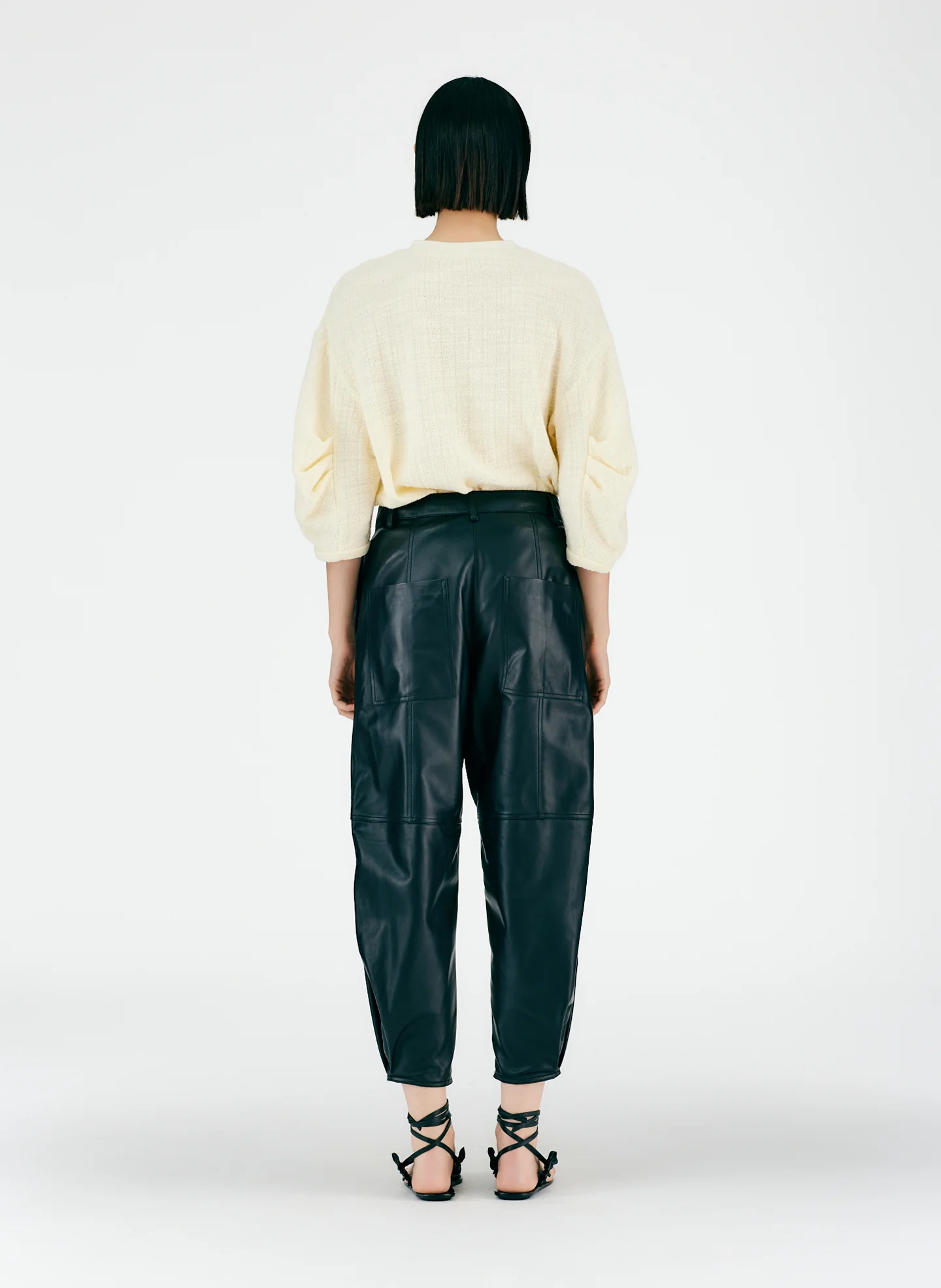 Leather Sculpted Pant - Image 5