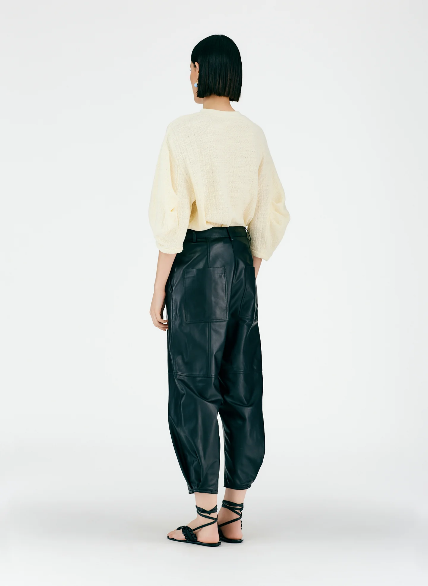Leather Sculpted Pant - Image 6