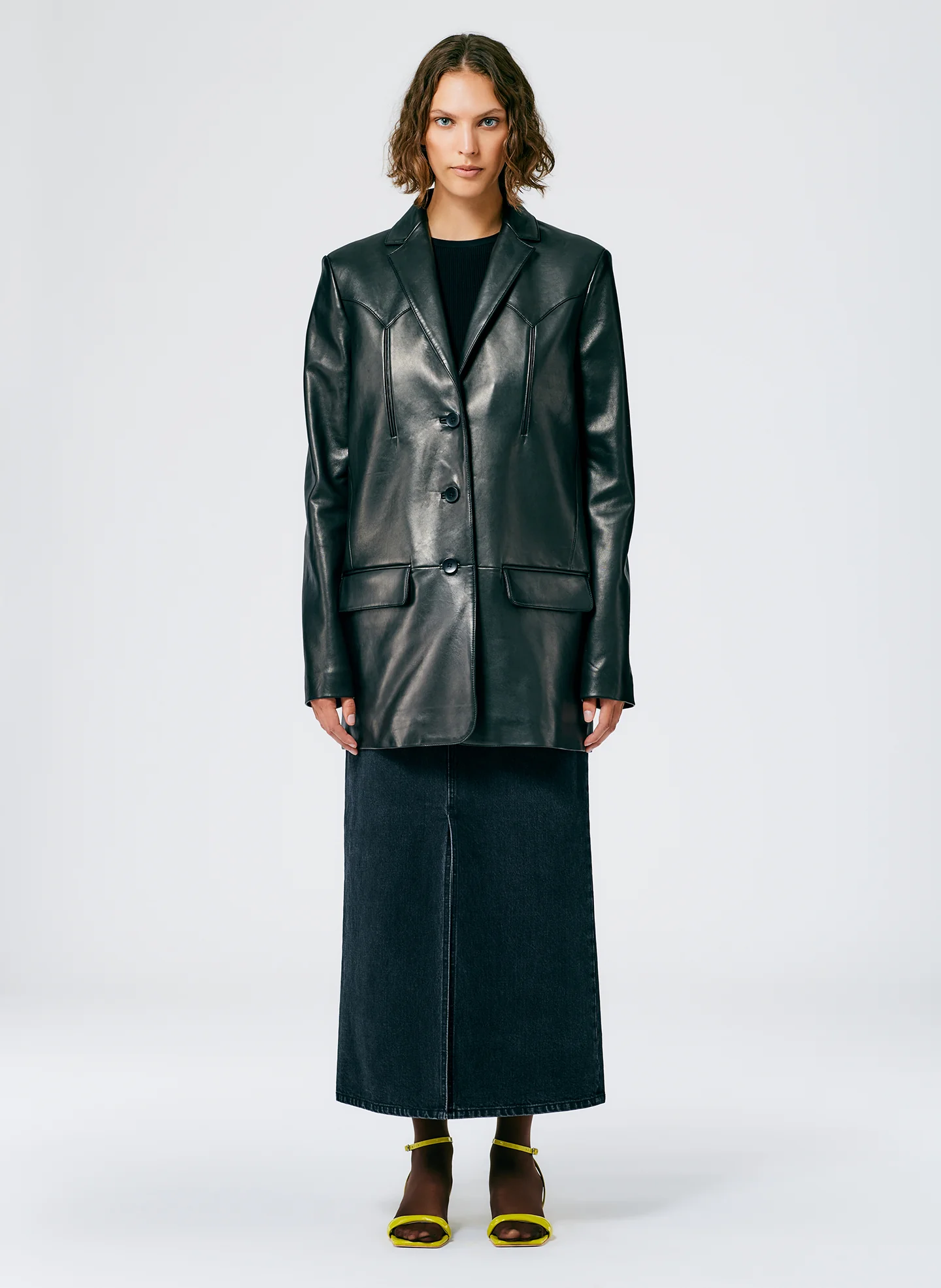 Leather Western Blazer - Image 2
