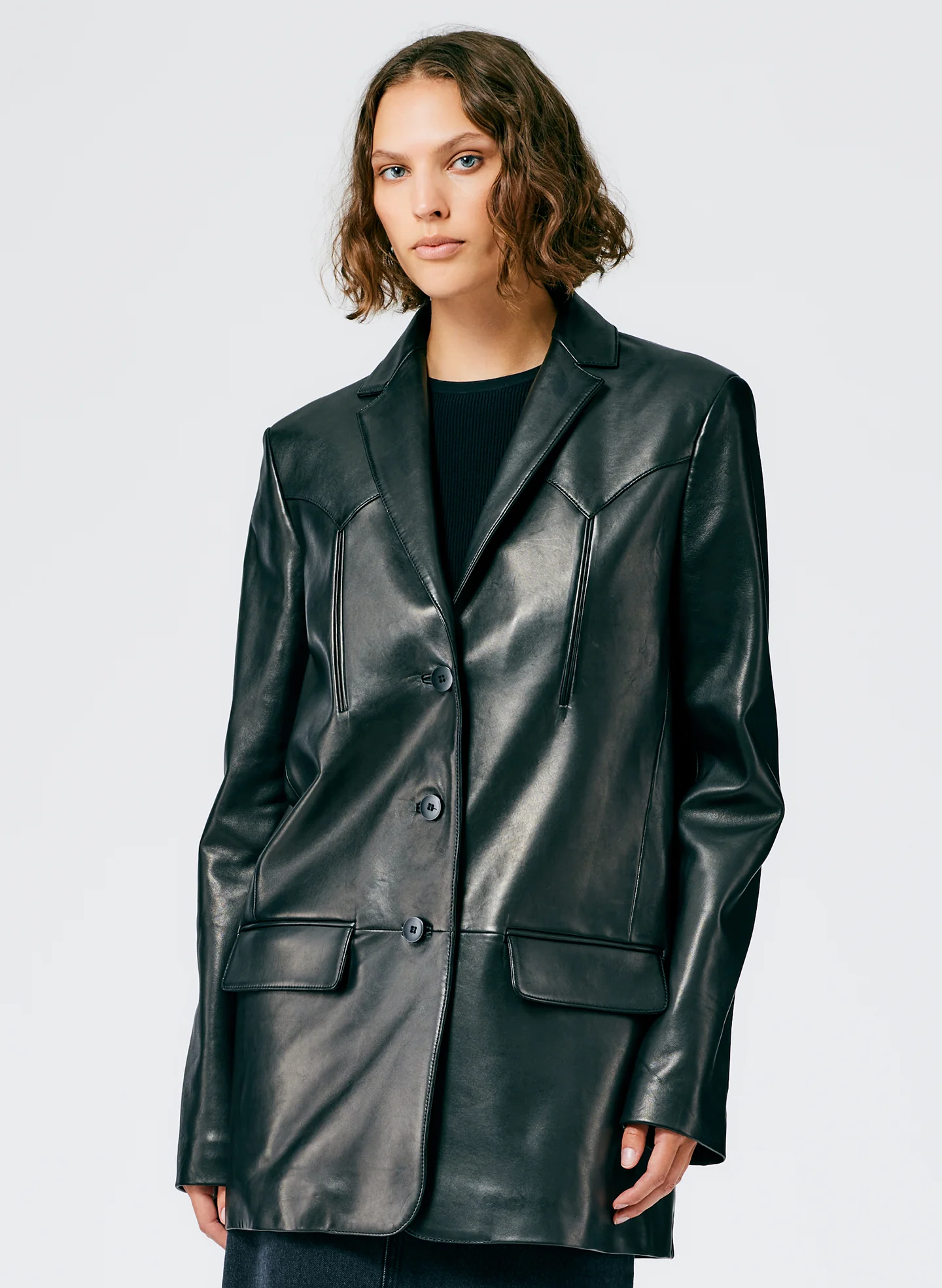 Leather Western Blazer - Image 6