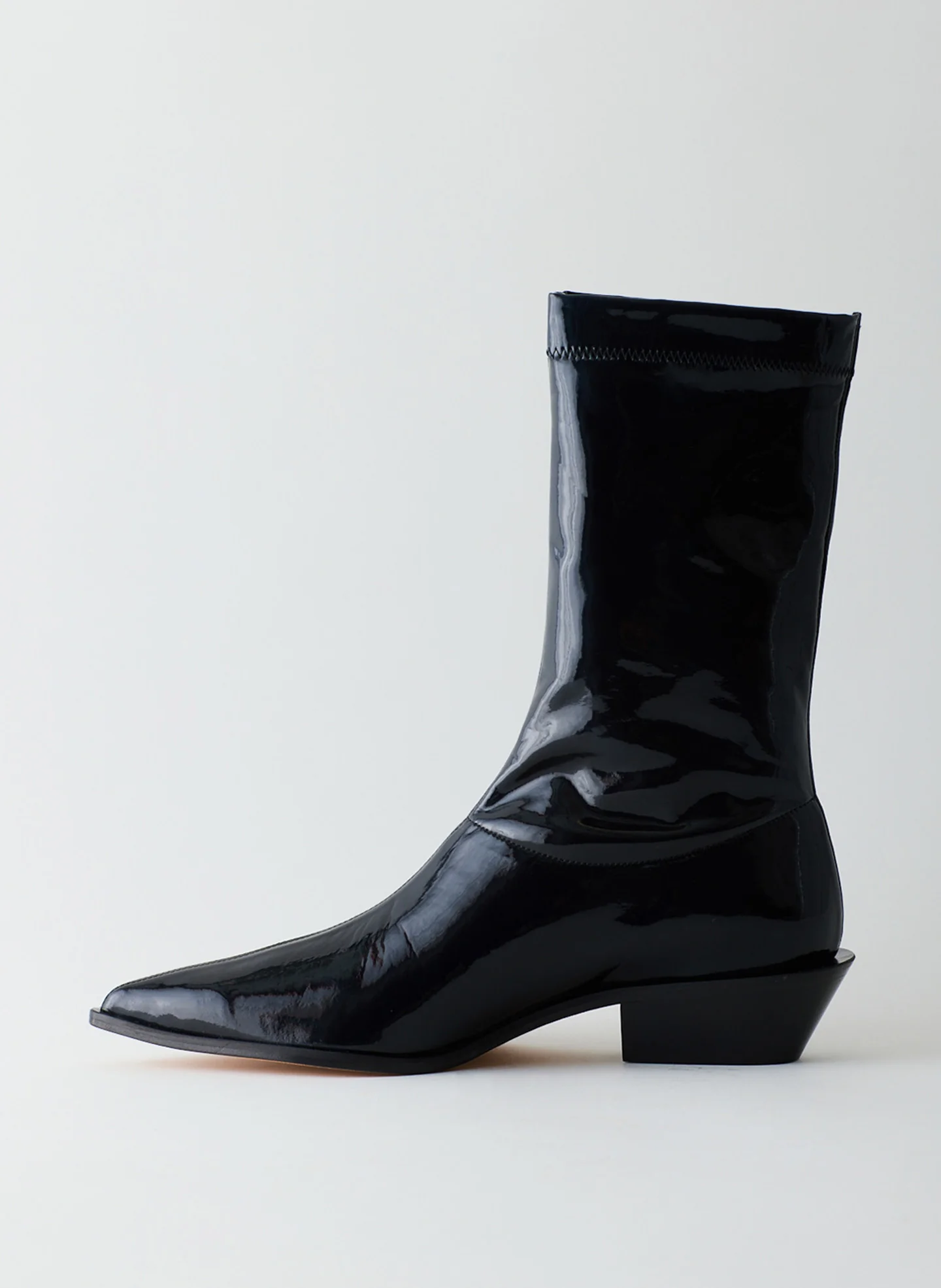 Leo Patent Leather Low Boot - Image 3