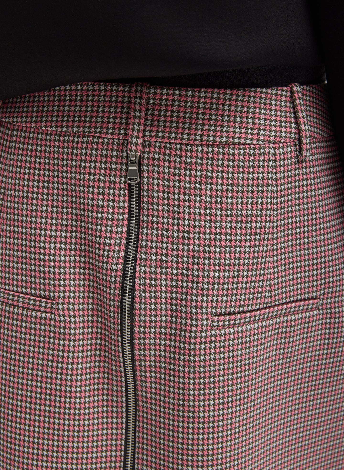 Leon Check Midi Trouser Zip Skirt - Image 6