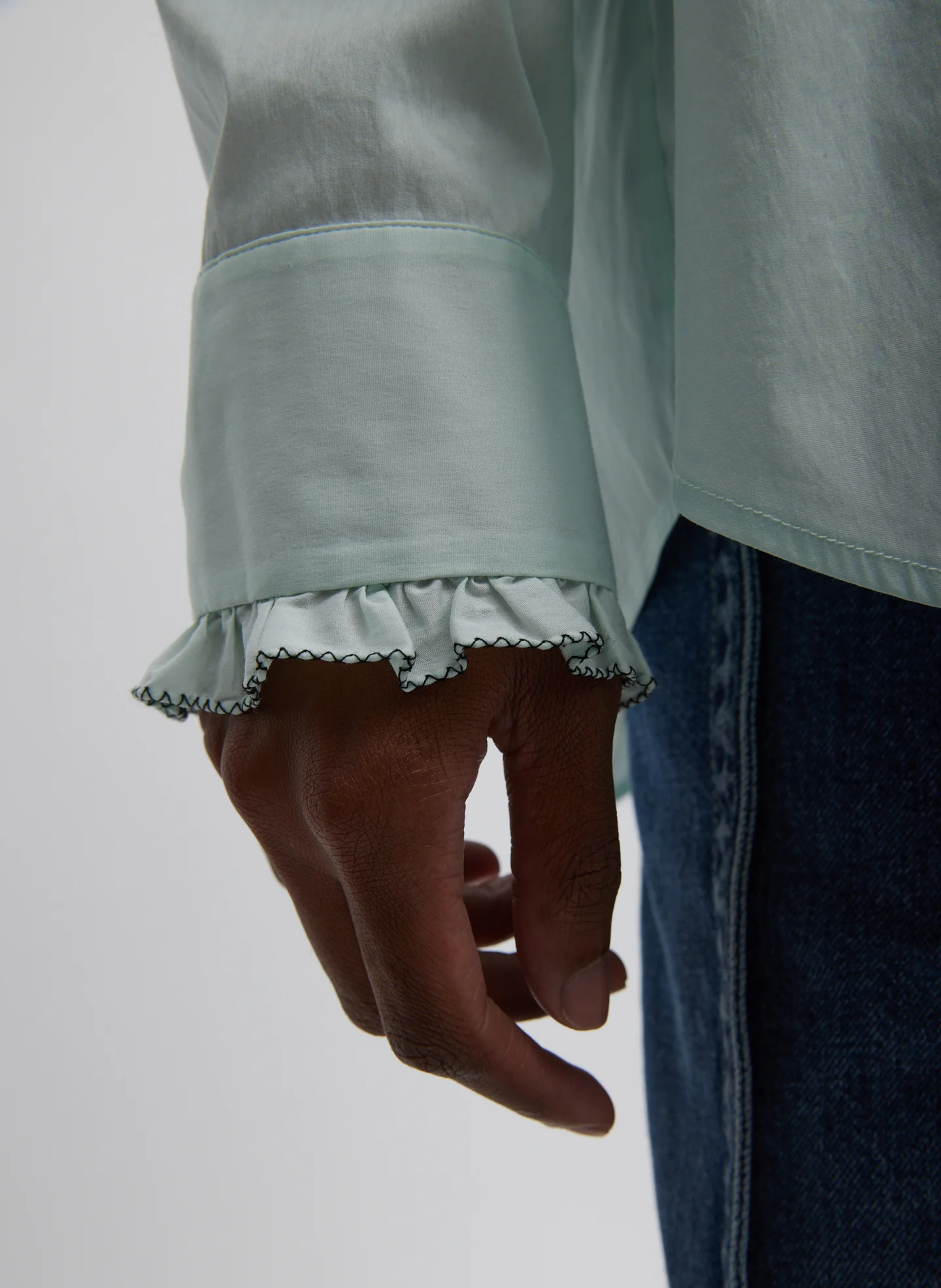 Light Weight Cotton Nylon Easy Tuxedo Shirt - Image 6