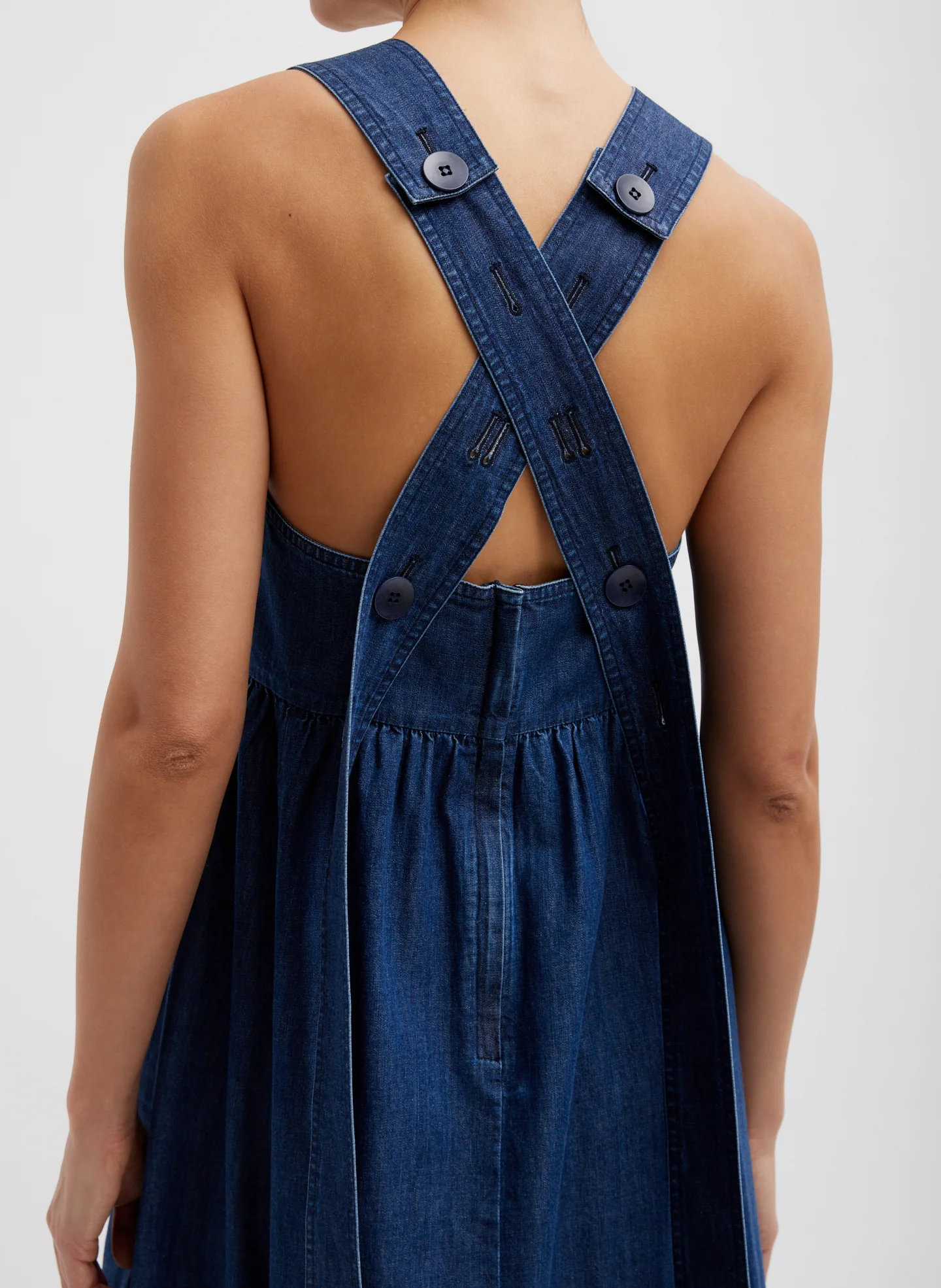 Light Weight Stone Wash Sculpted Dress - Image 3