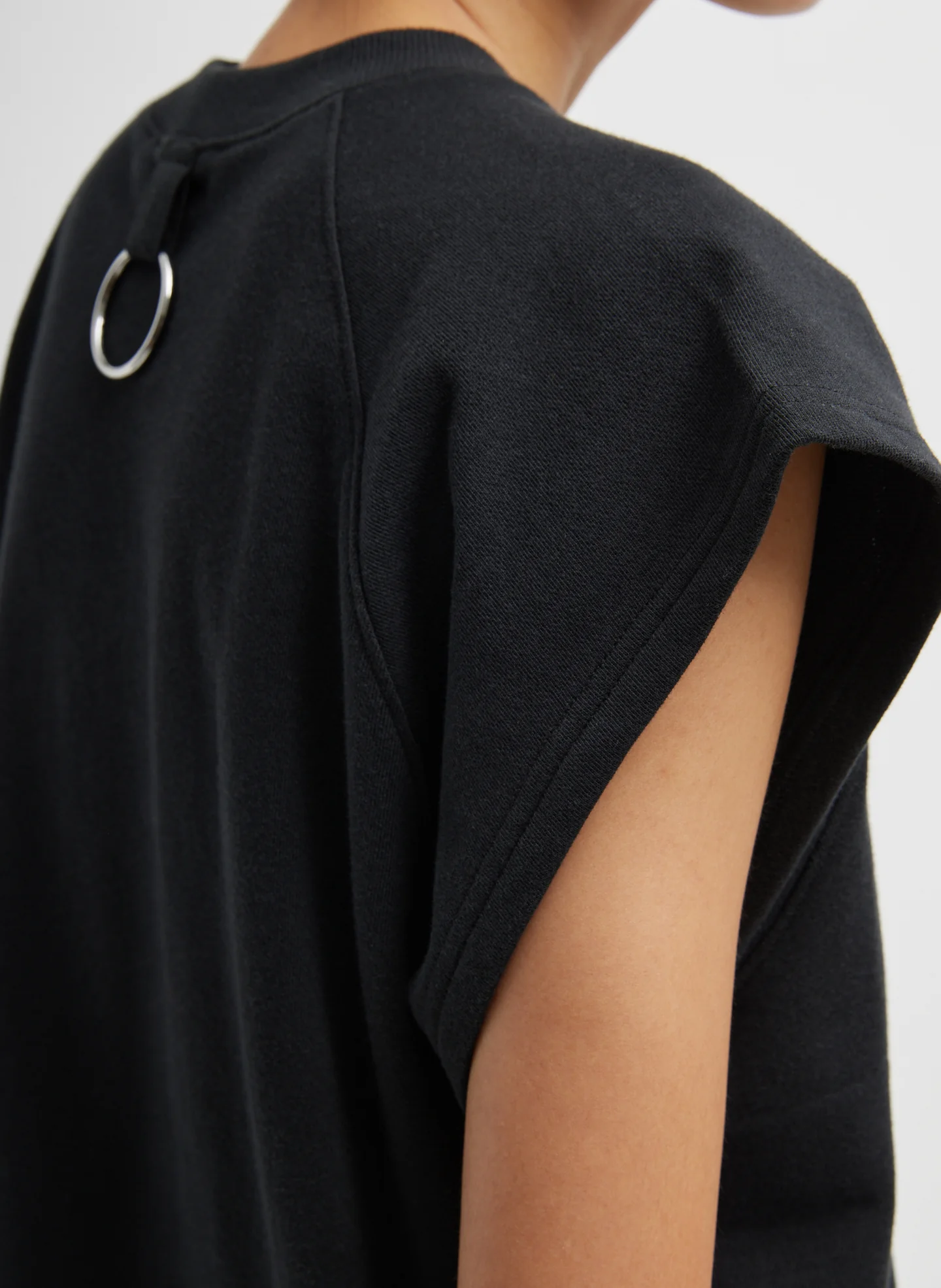 Light Weight Sweatshirting Sleeveless Easy Top - Image 3