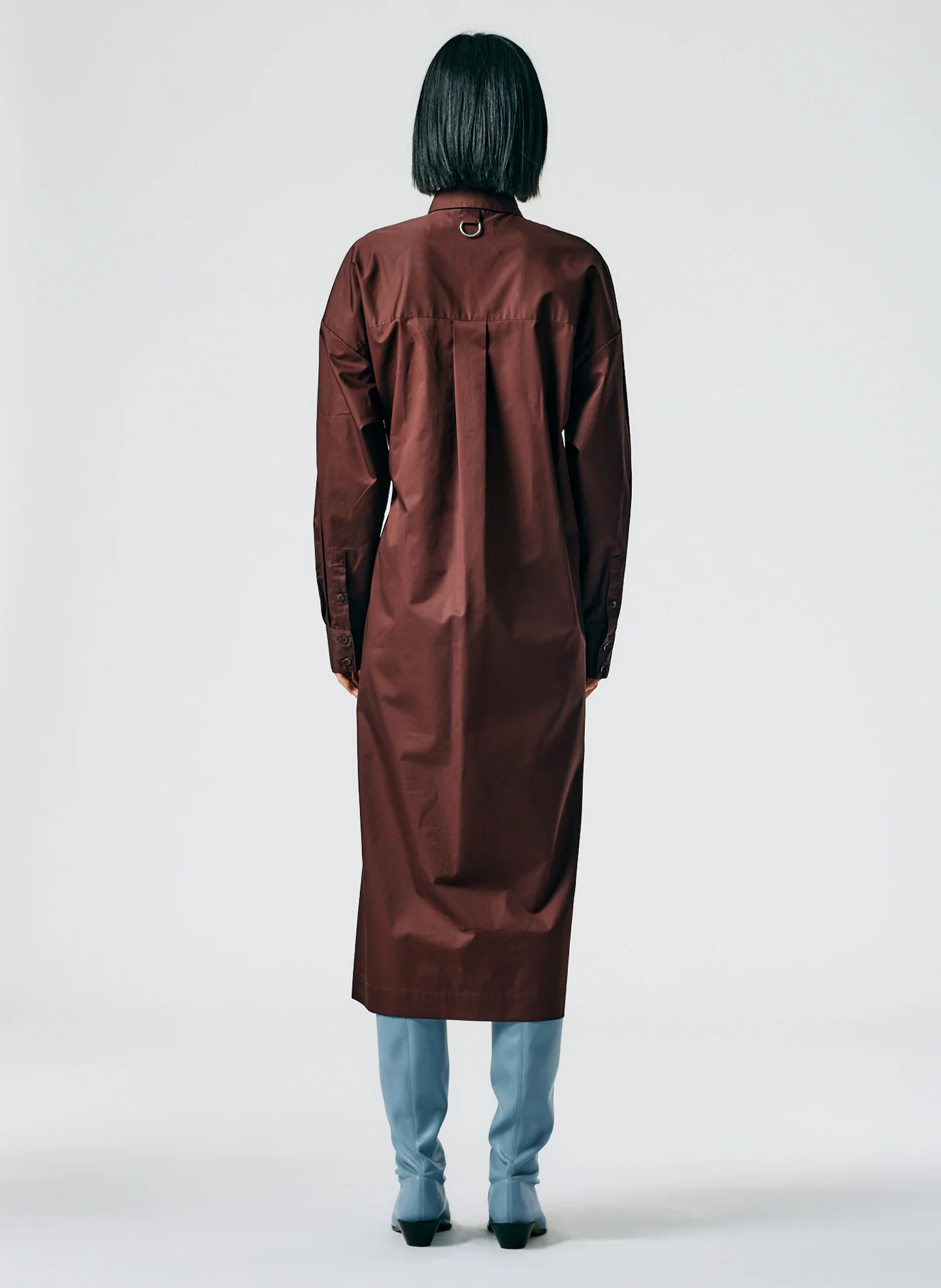 Lightweight Cotton Sateen Shirtdress - Image 5