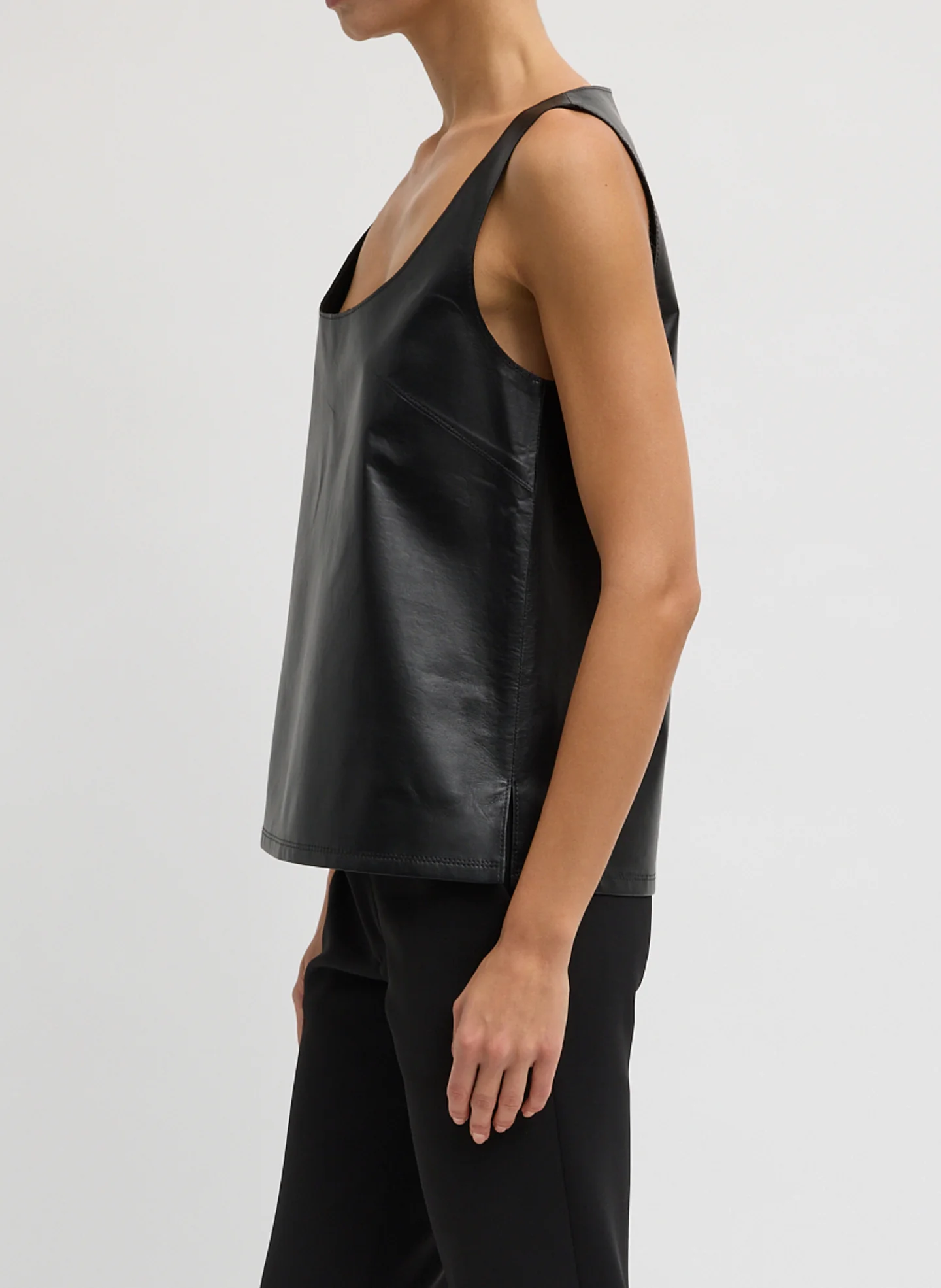 Light Weight Leather Tank Top - Image 4