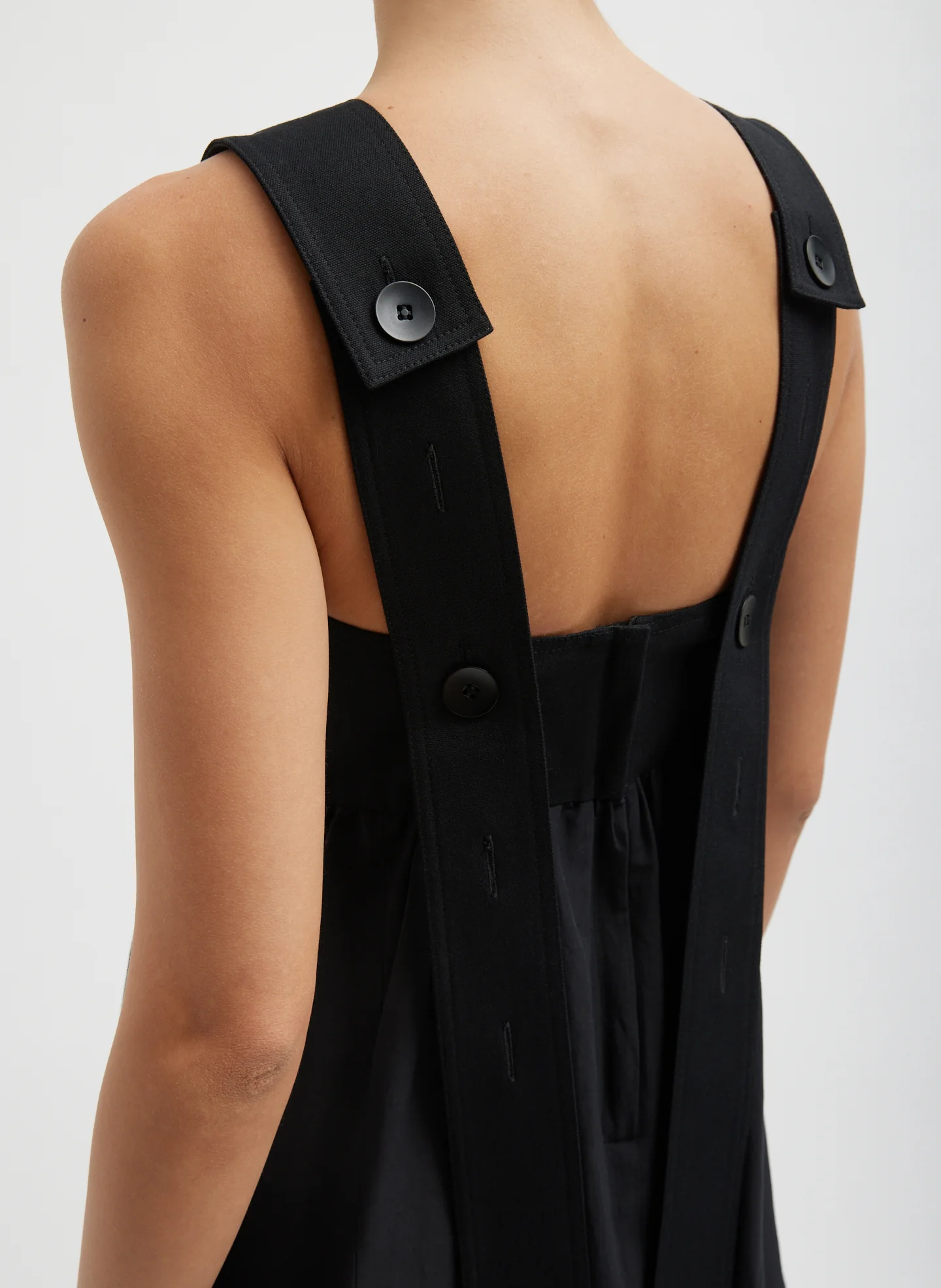 Linen Cotton Voile Sculpted Dress - Image 5