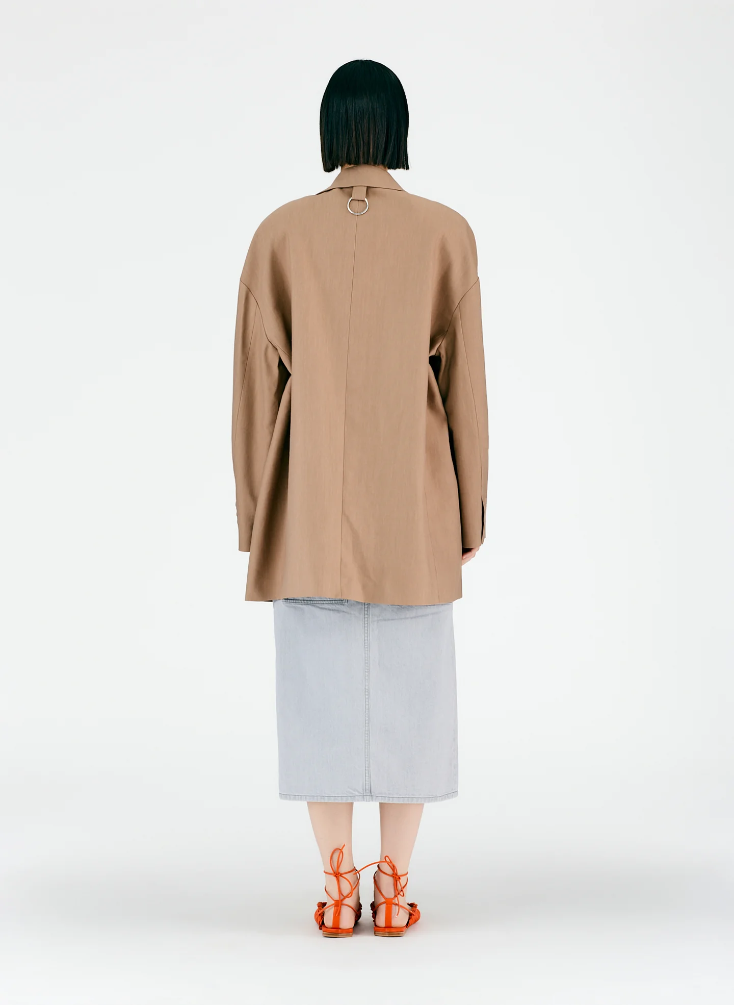 Linen Viscose Car Coat - Image 3