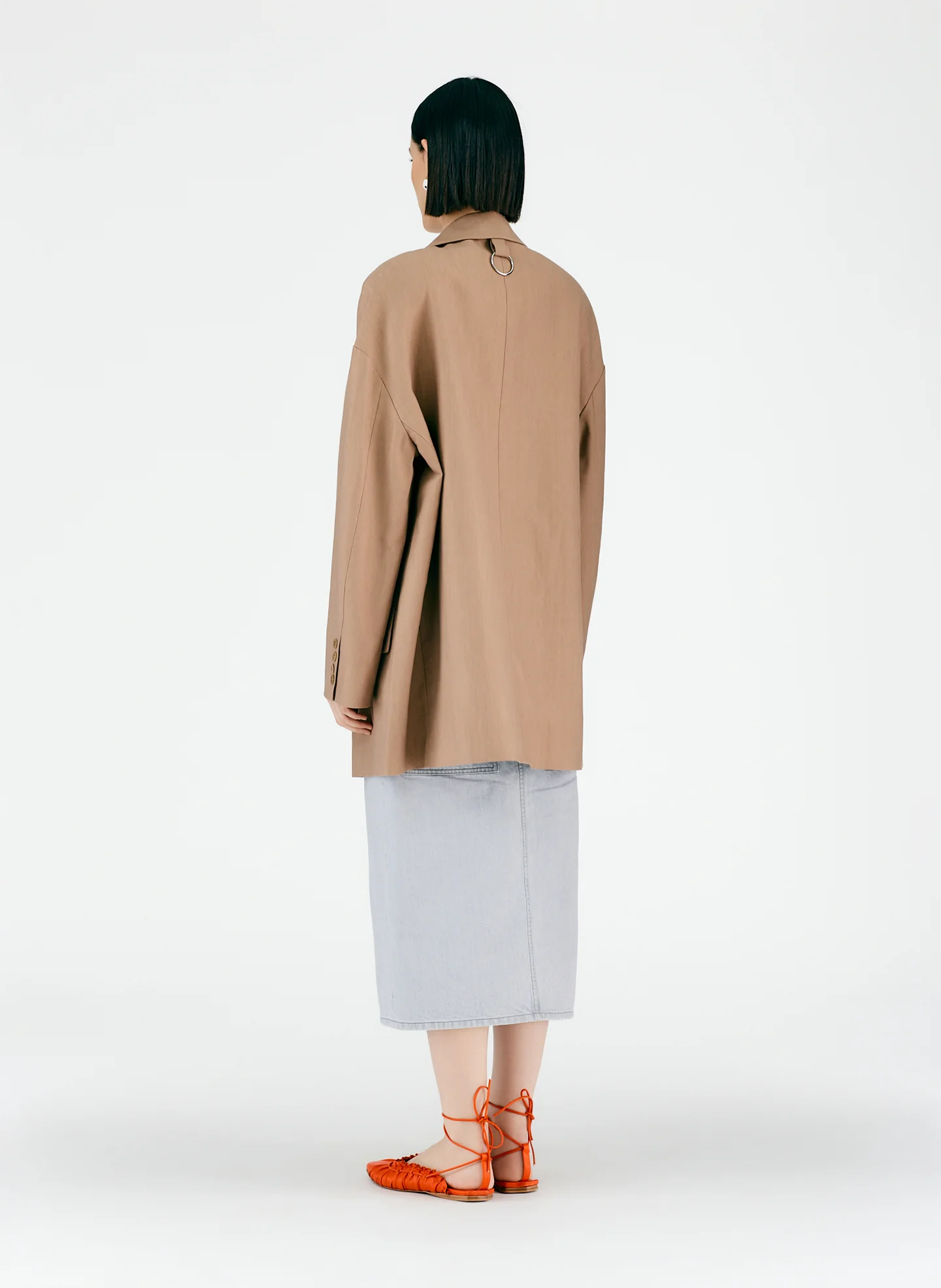 Linen Viscose Car Coat - Image 4