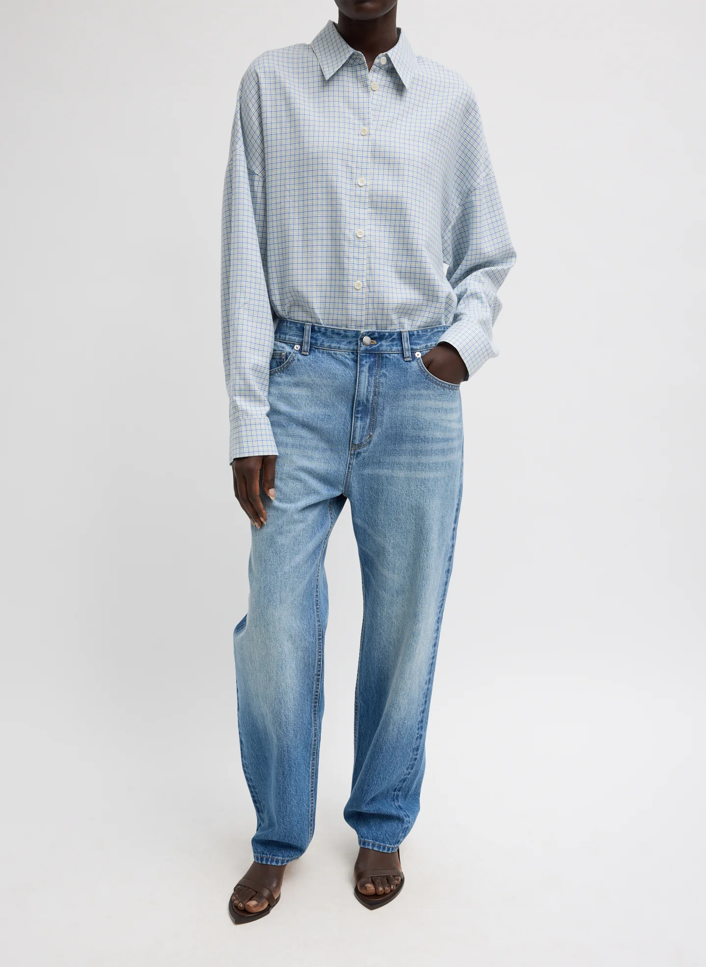 Linus Check Oversized Shirt - Image 8
