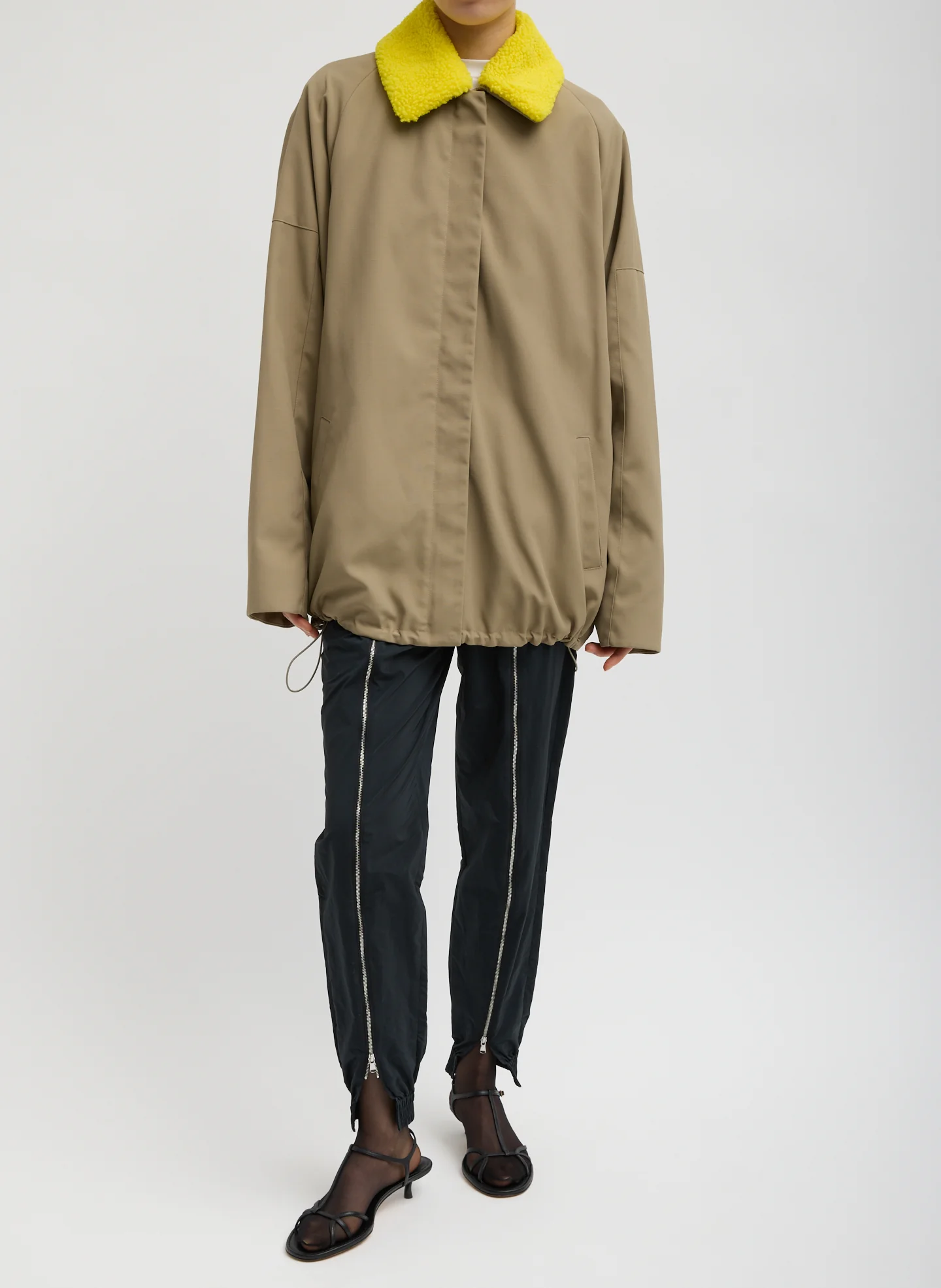 Lotte Nylon Carcoat With Removable Sherpa Collar - Image 5