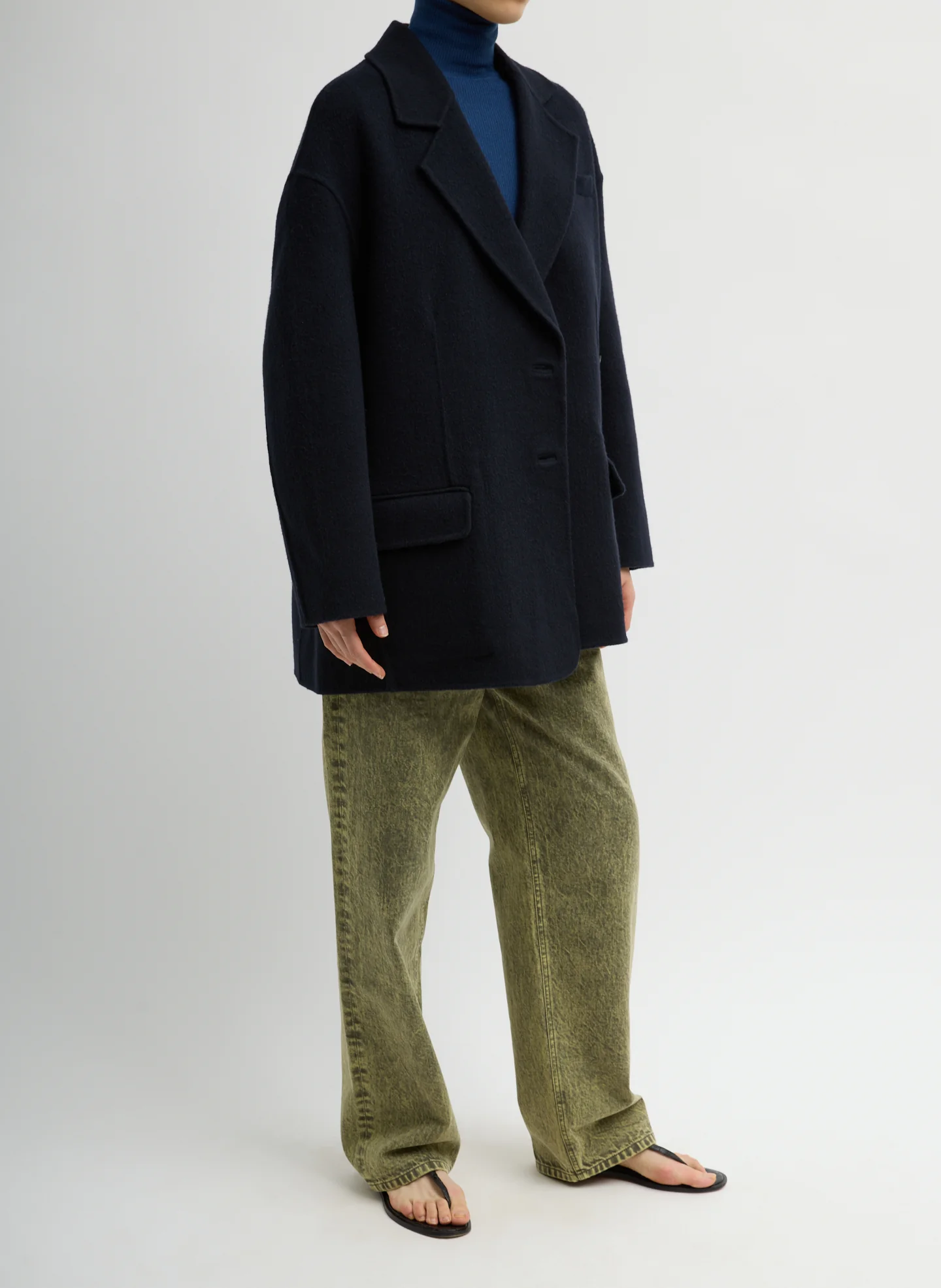 Luxe Double Faced Wool Angora Liam Blazer - Image 3