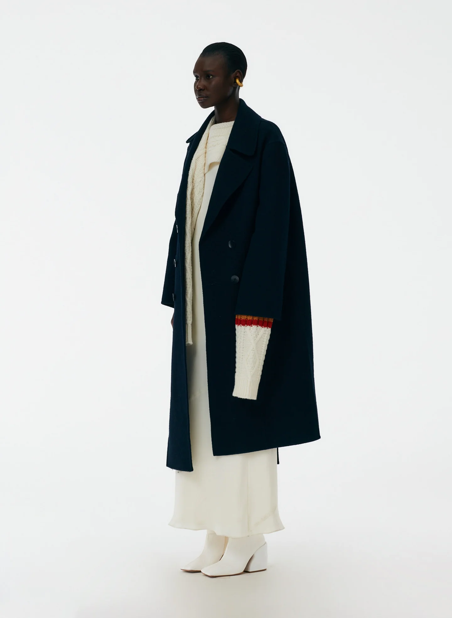 Luxe Double Faced Wool Angora Carwash Coat - Image 2