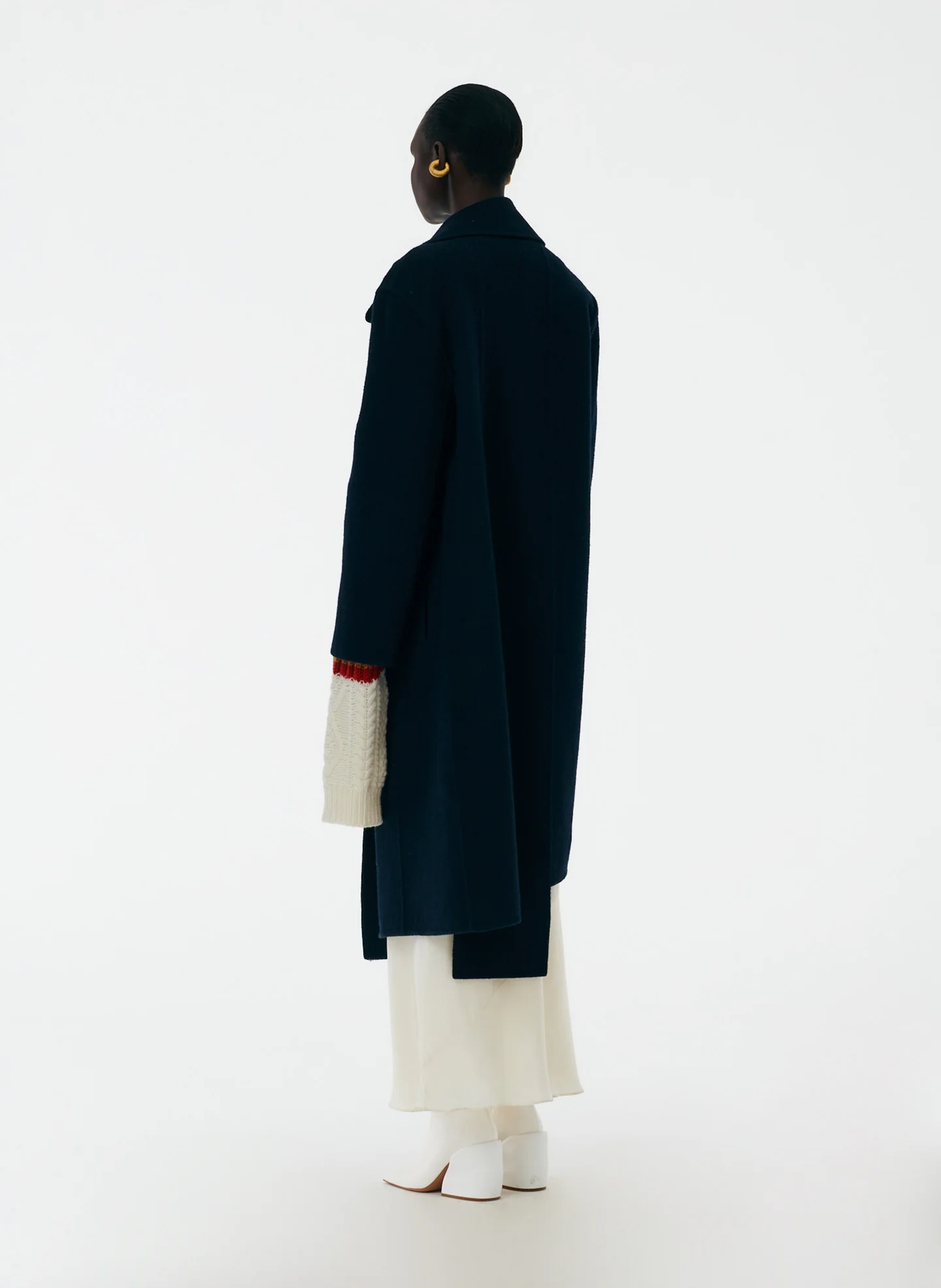 Luxe Double Faced Wool Angora Carwash Coat - Image 3