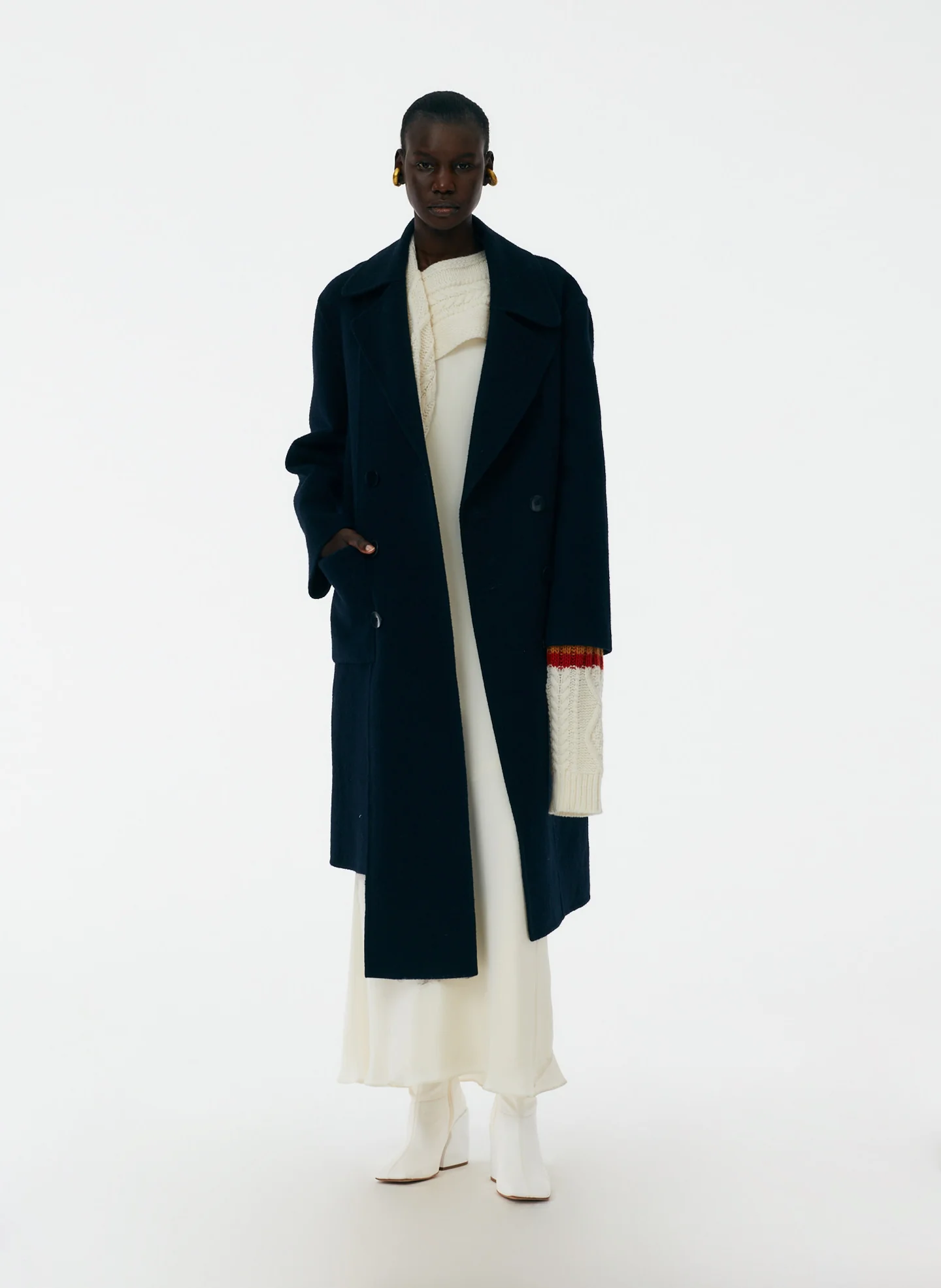 Luxe Double Faced Wool Angora Carwash Coat - Image 7