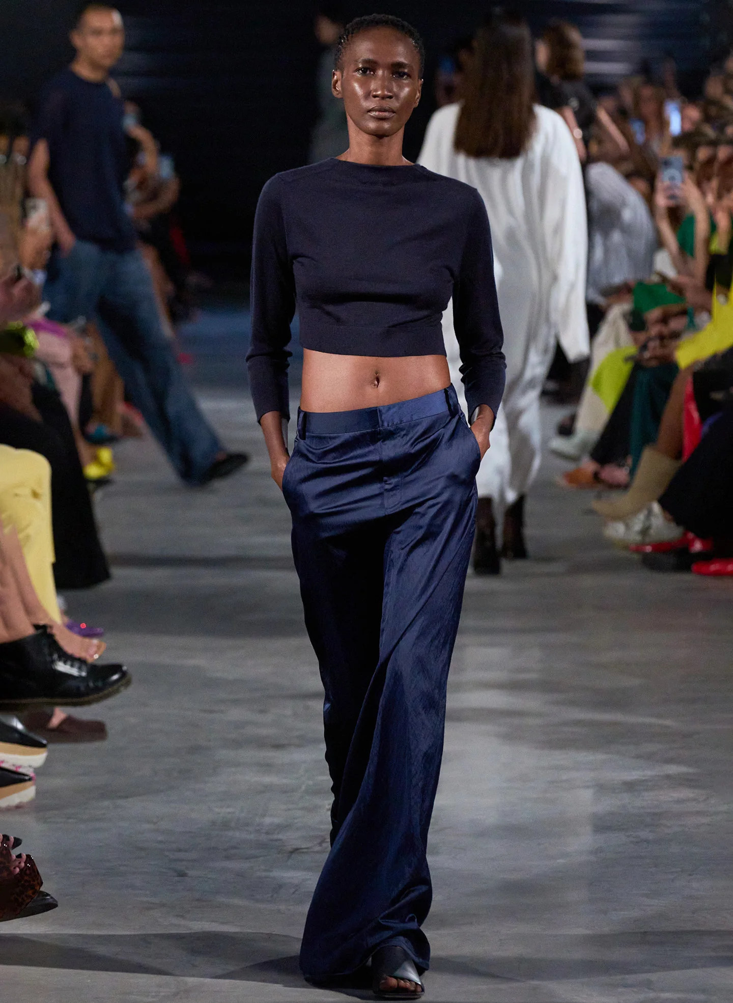 Luxe Eco Satin Godet Maxi Skirt - Image 2