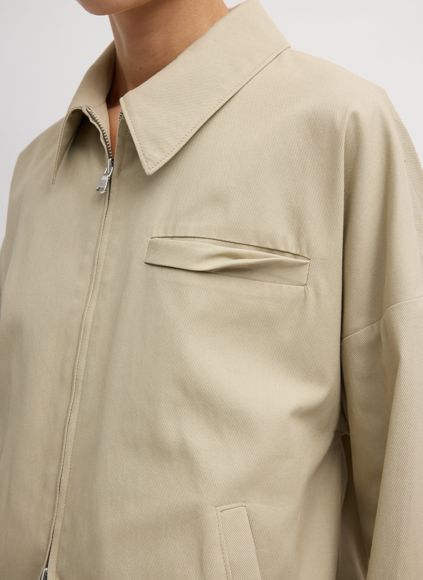 Luxe Spring Twill Bomber - Image 6