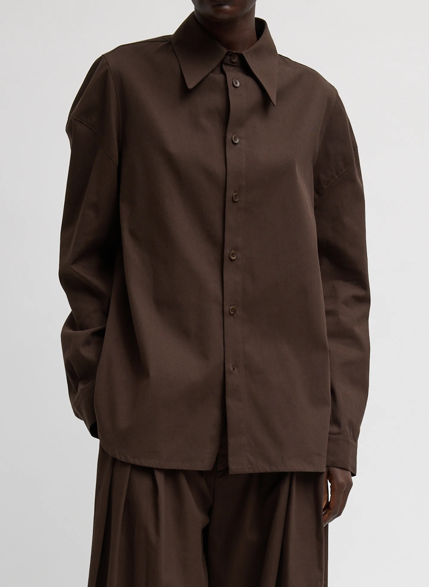 Luxe Spring Twill Hinged Shirt