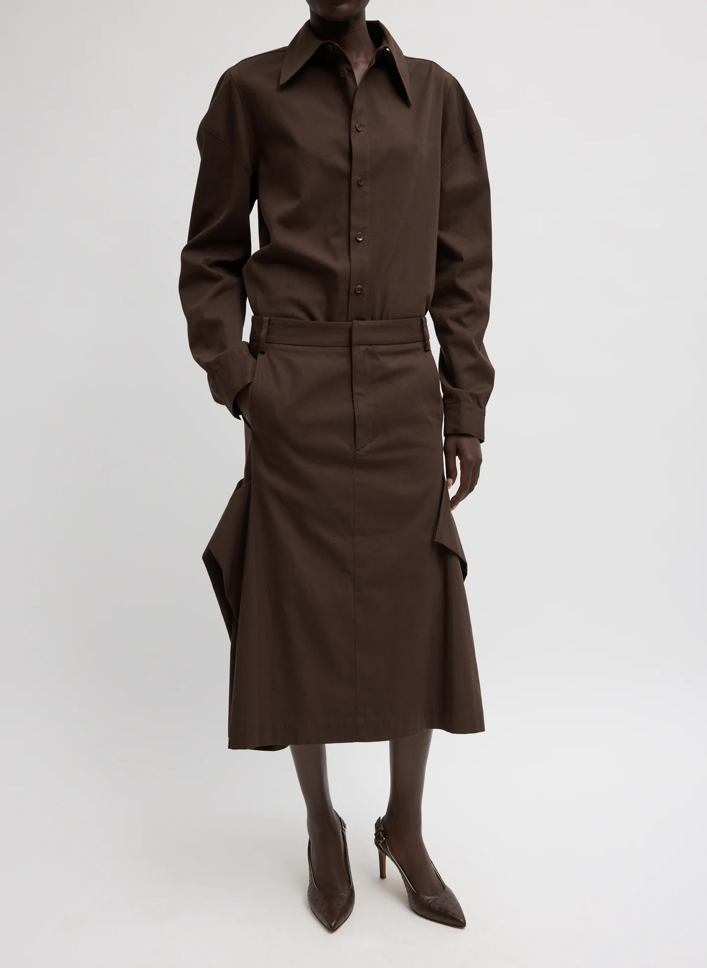 Luxe Spring Twill Hinged Shirt - Image 7