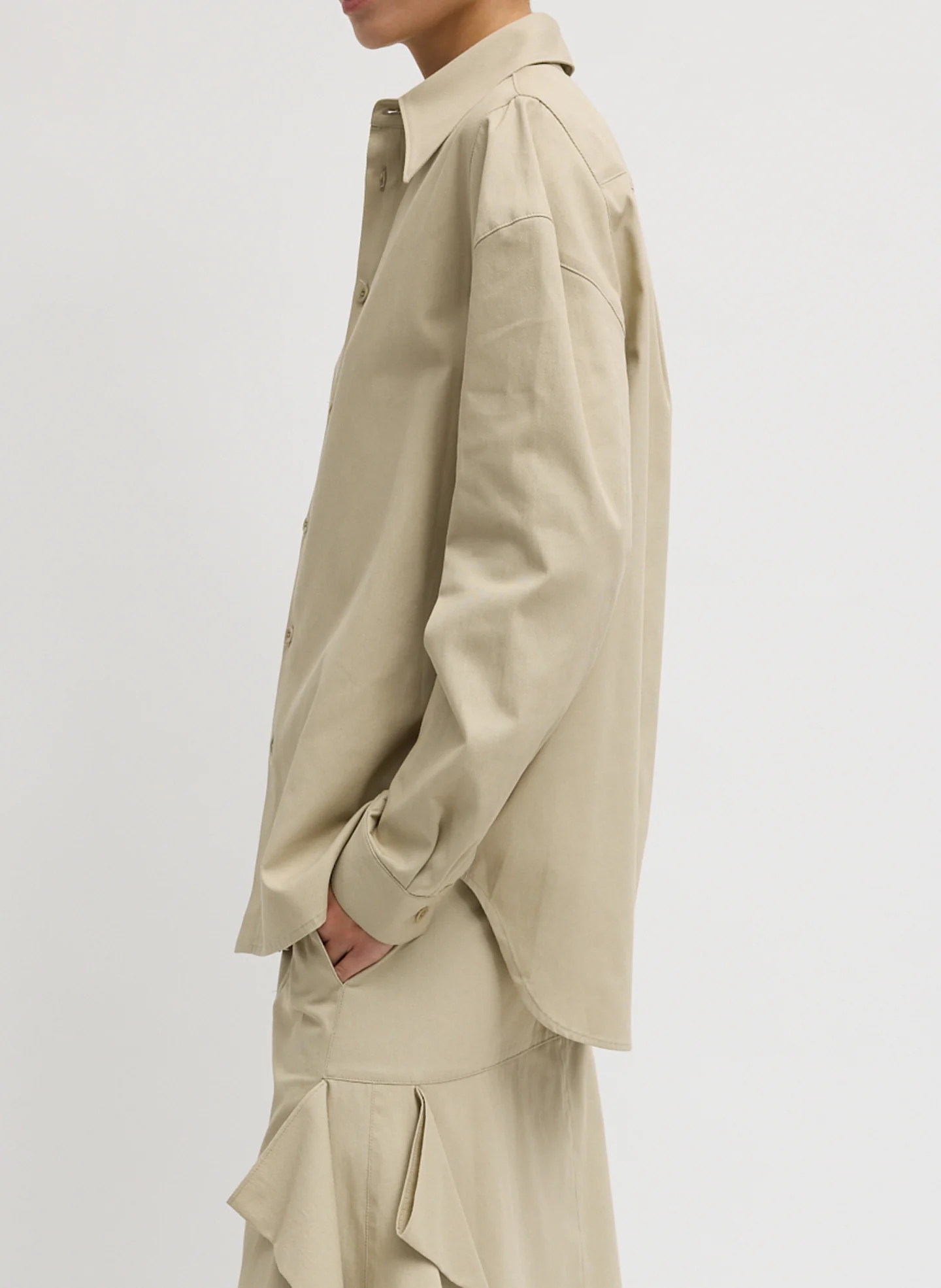 Luxe Spring Twill Hinged Shirt - Image 4