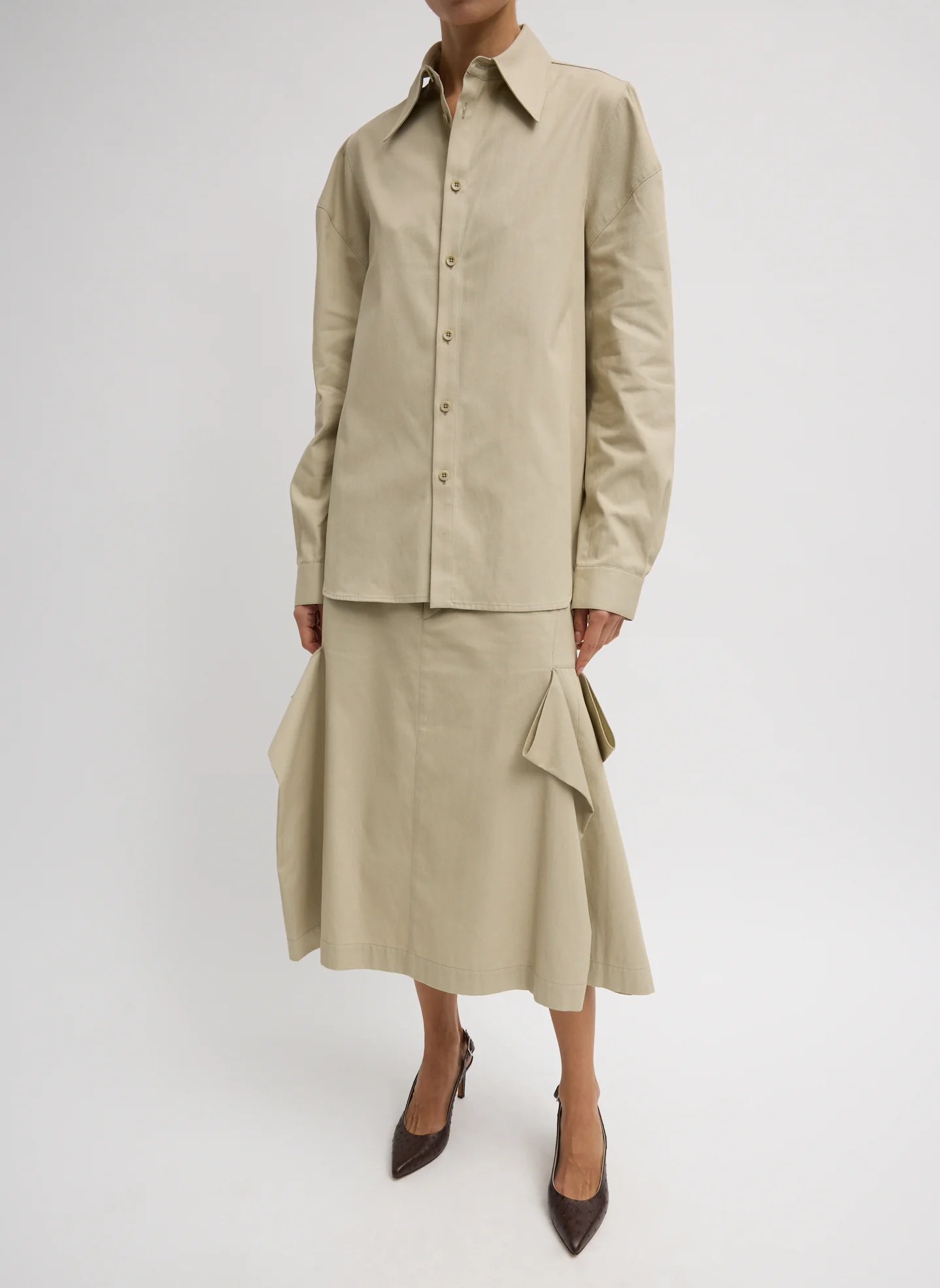 Luxe Spring Twill Hinged Shirt - Image 6