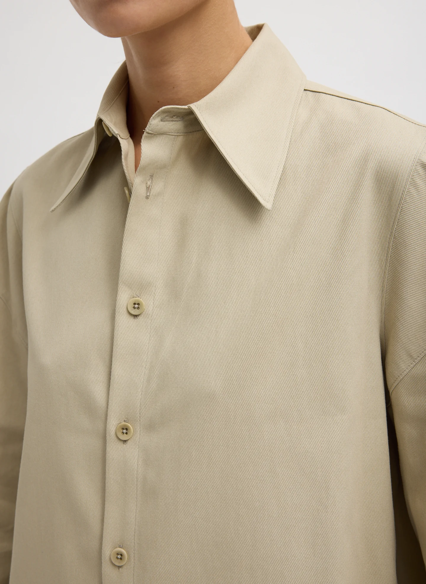 Luxe Spring Twill Hinged Shirt - Image 7