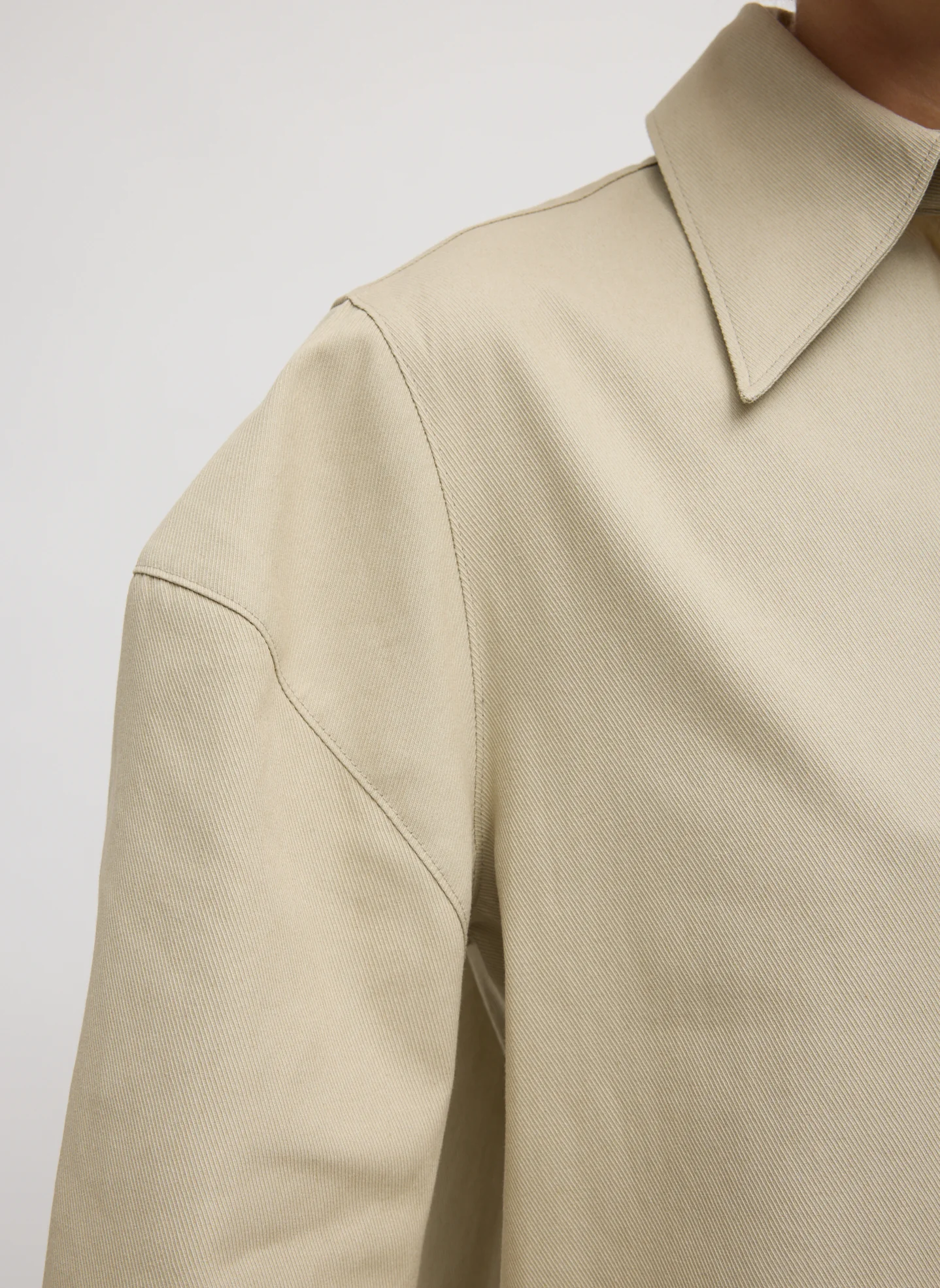 Luxe Spring Twill Hinged Shirt - Image 8