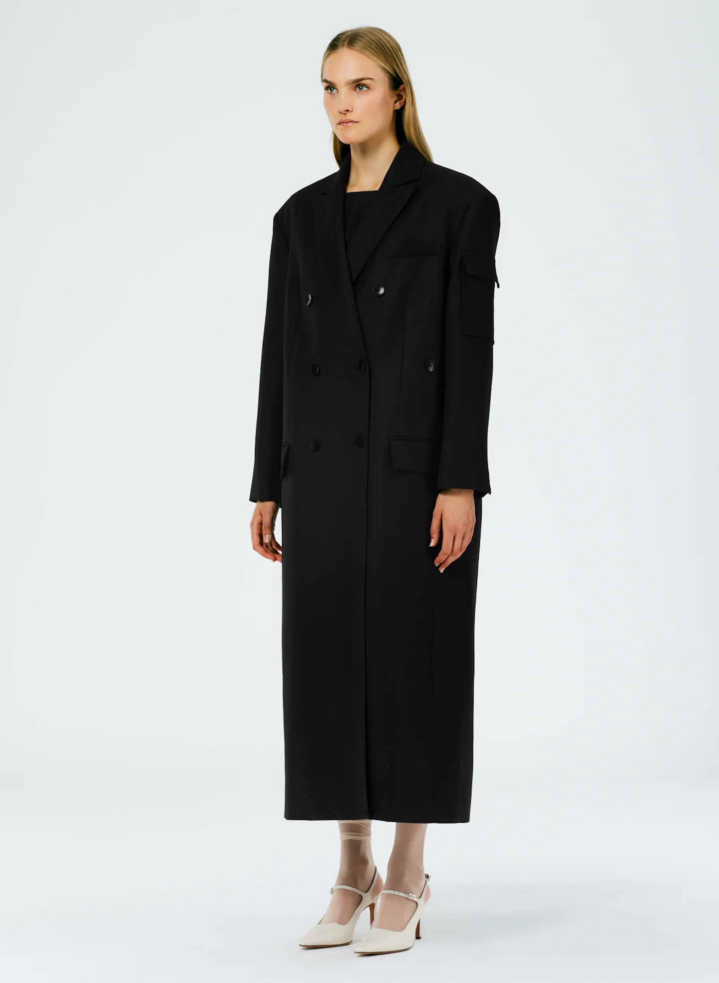 Luxe Tuxedo Maxi Tux Coat - Image 3
