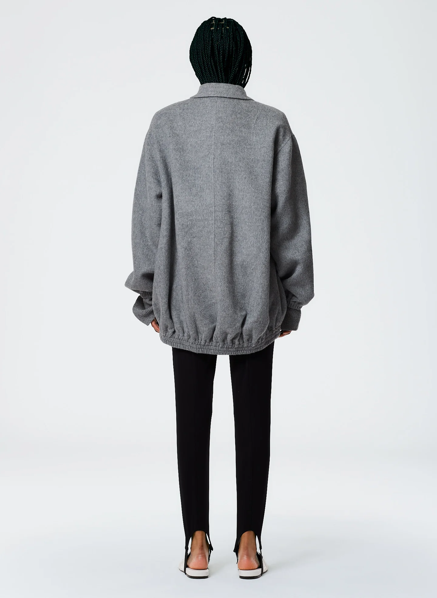 Luxe Wool Angora Oversized Bomber - Image 4