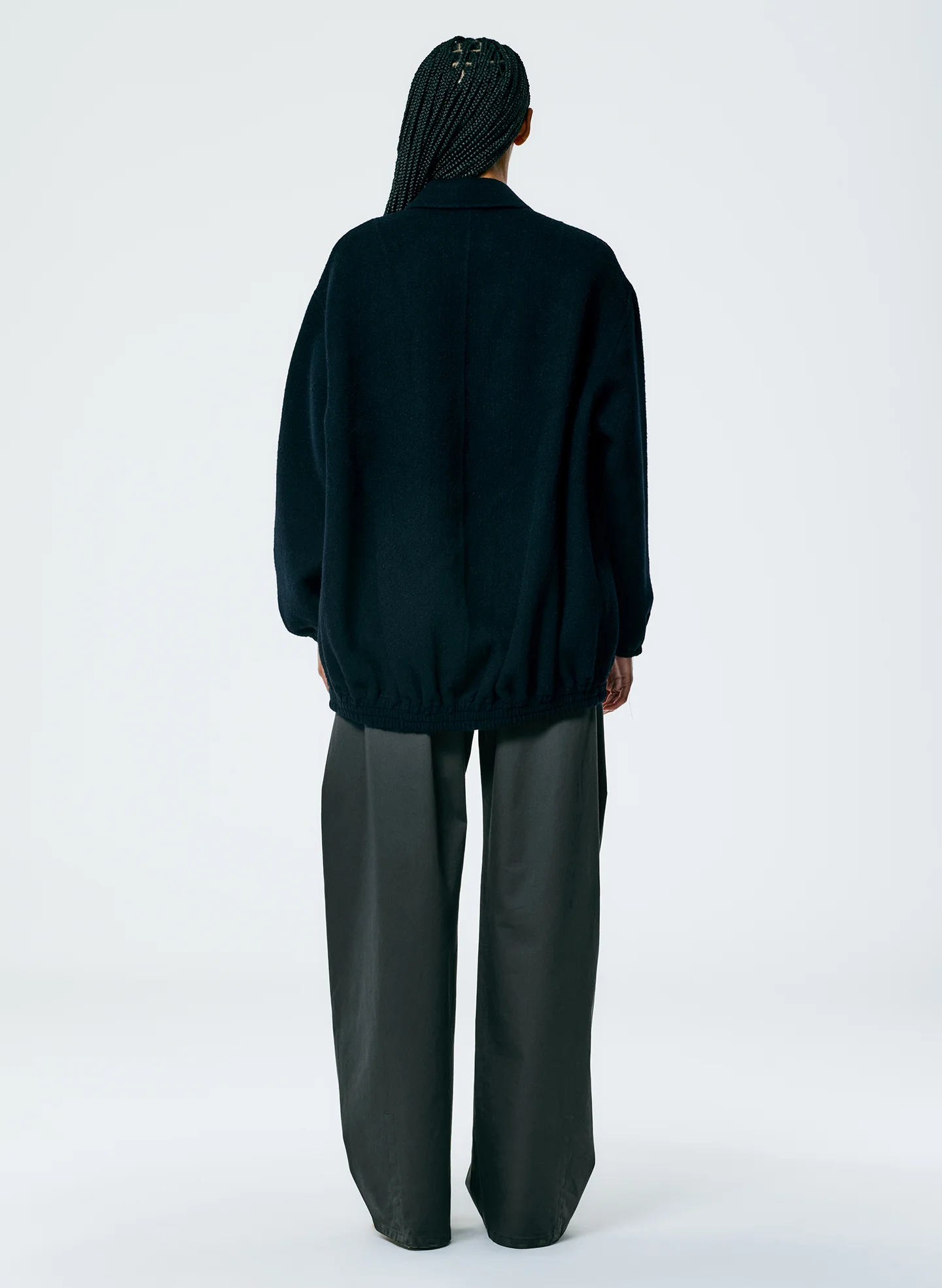 Luxe Wool Angora Oversized Bomber - Image 3