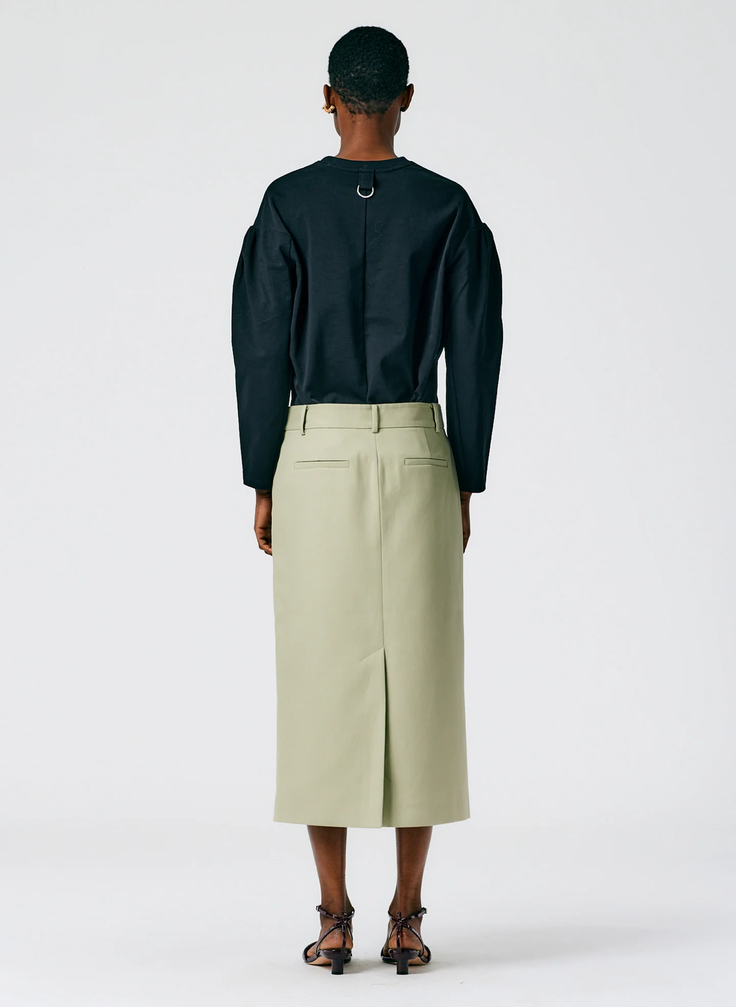 Margaux Twill Midi Trouser Skirt - Image 4