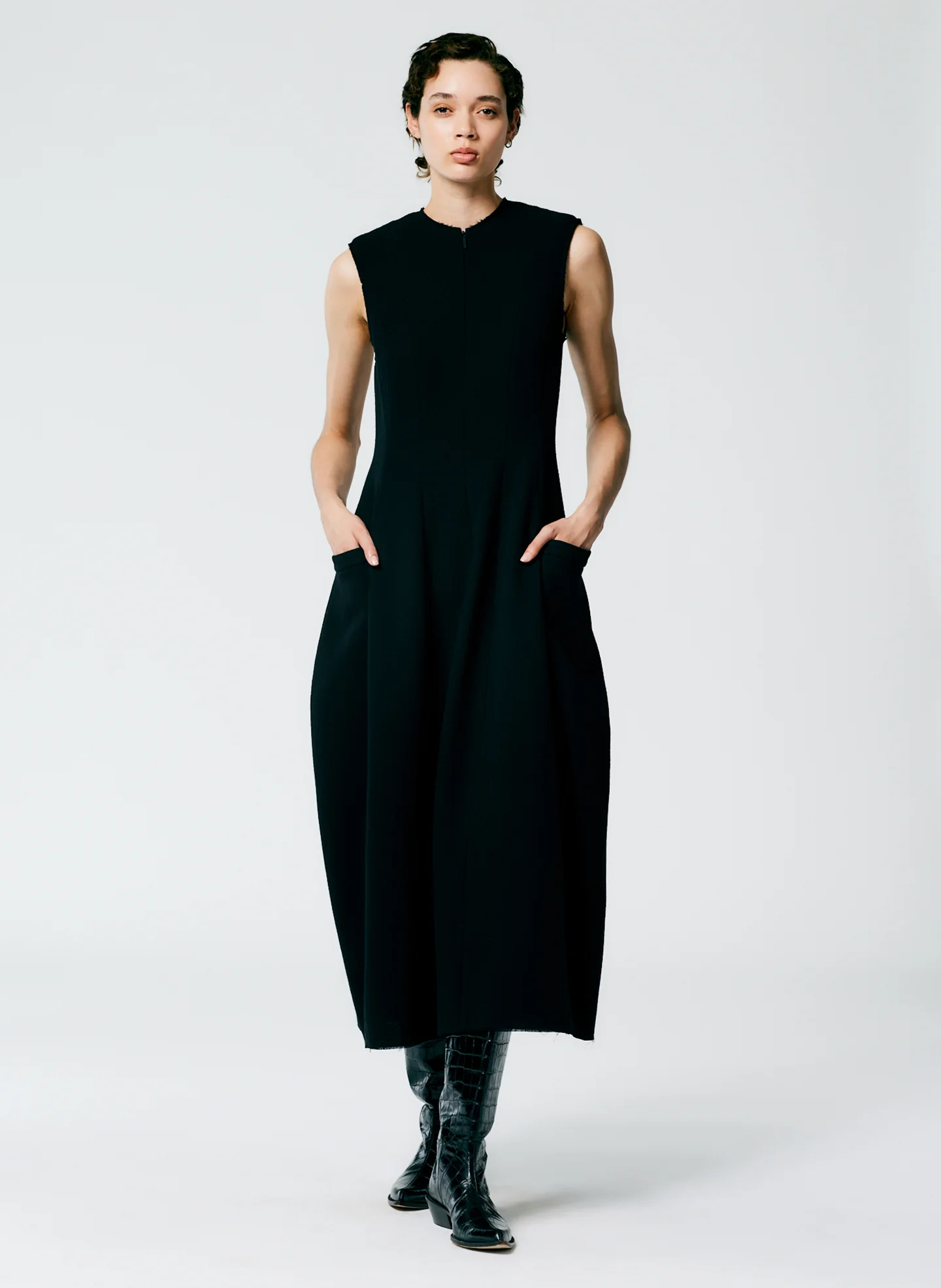 Melee Crepe Dress