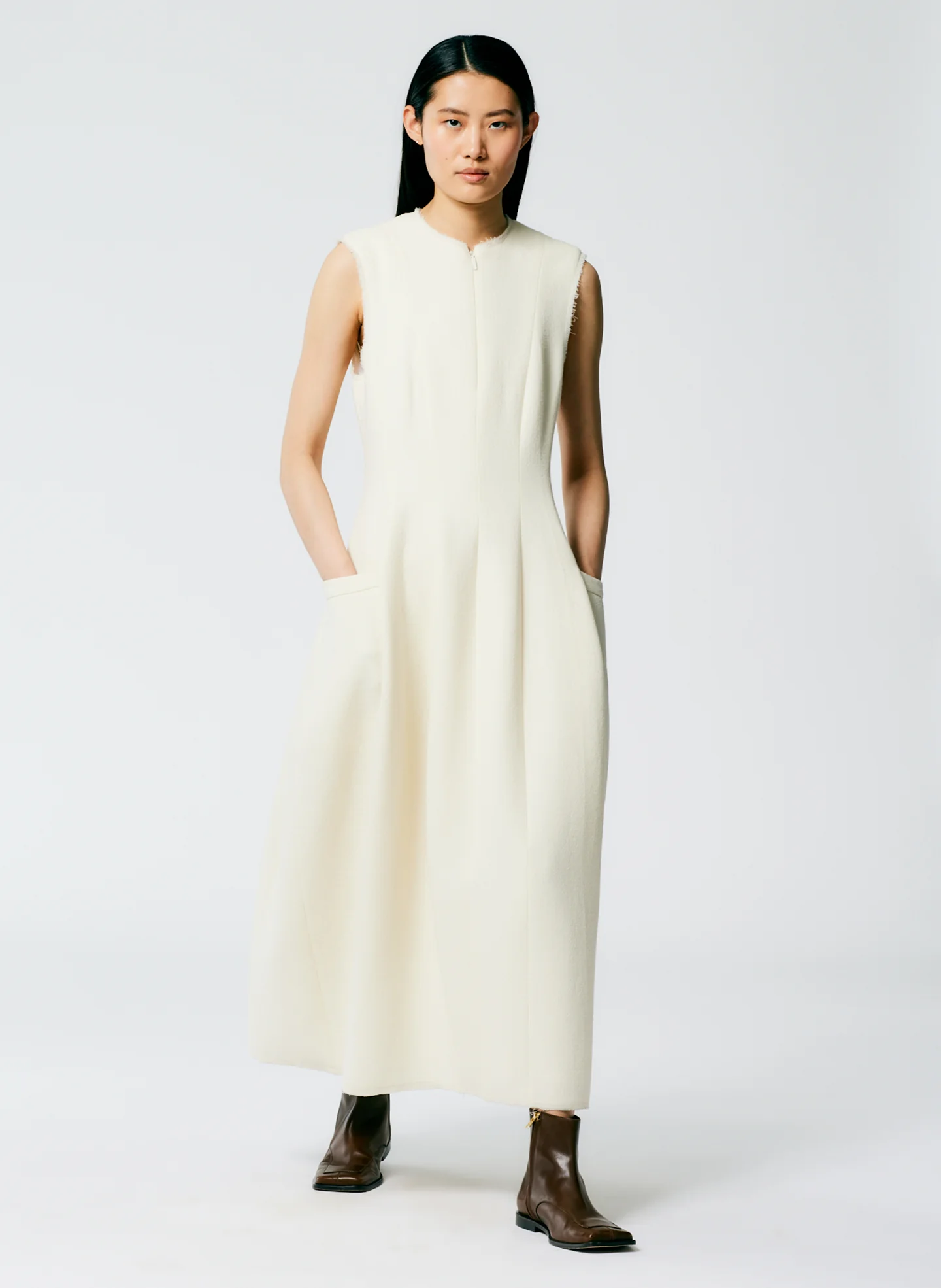 Melee Crepe Dress - Image 5