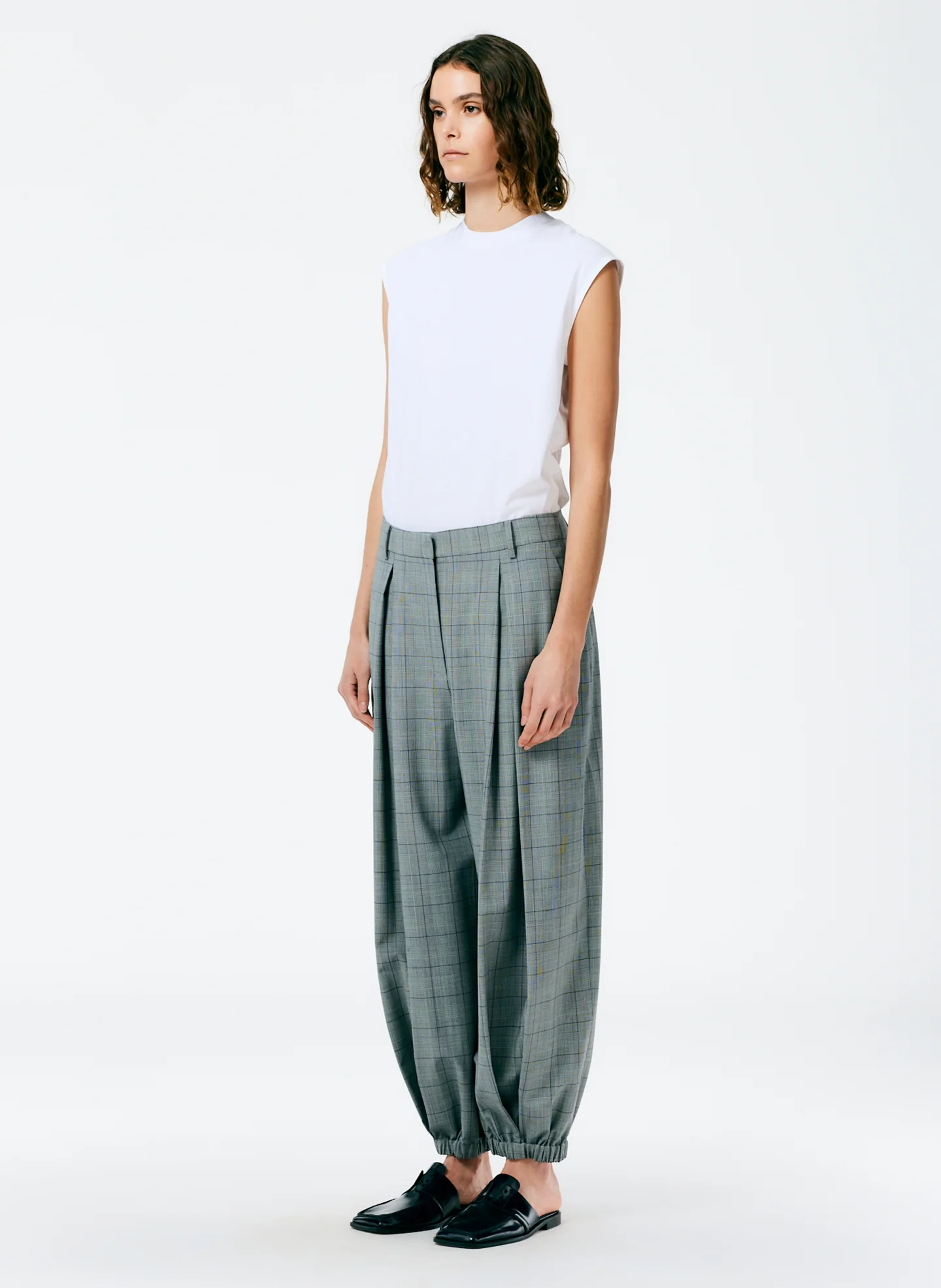Menswear Suiting Pleated Balloon Pant - Long - Image 2