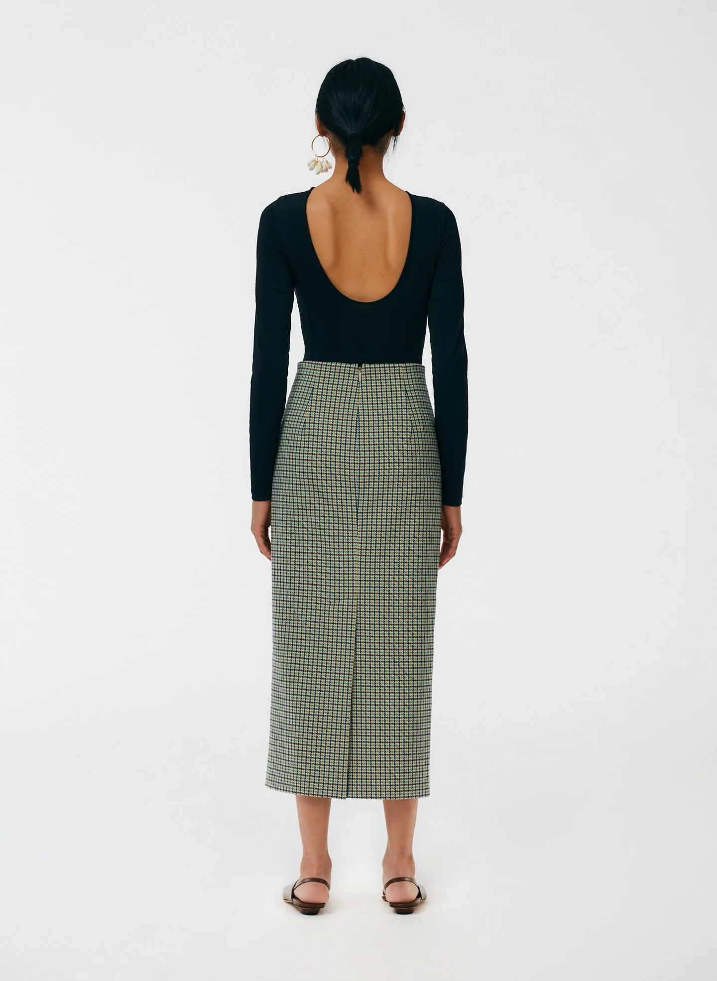 Menswear Tailored Pencil Skirt - Petite - Image 4