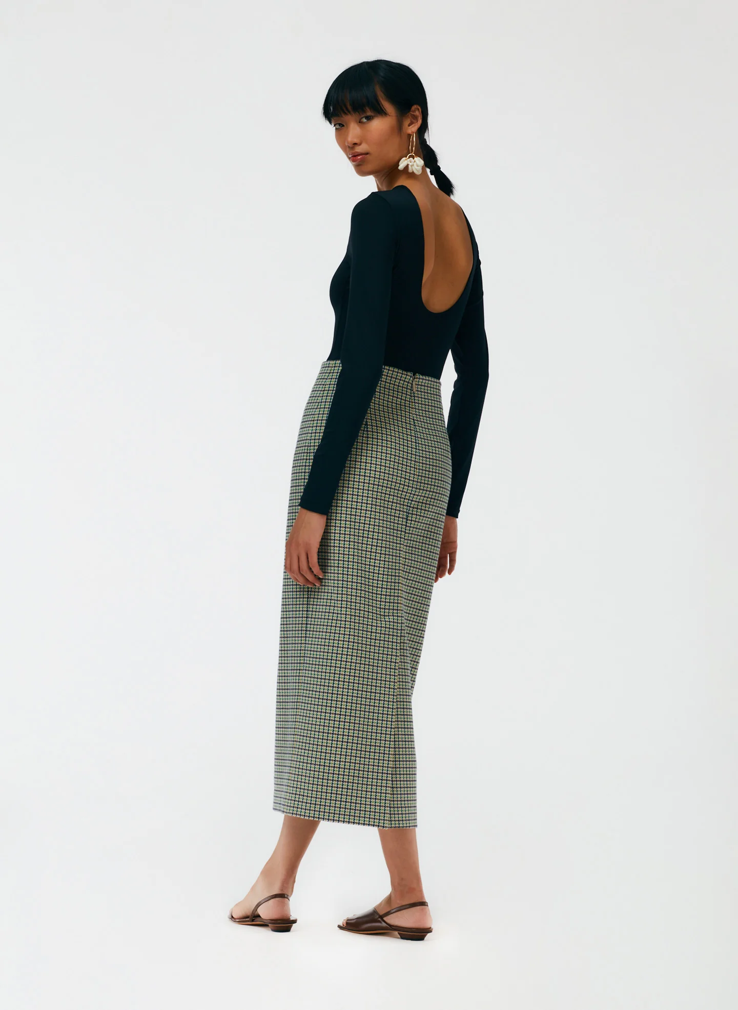 Menswear Tailored Pencil Skirt - Petite - Image 5