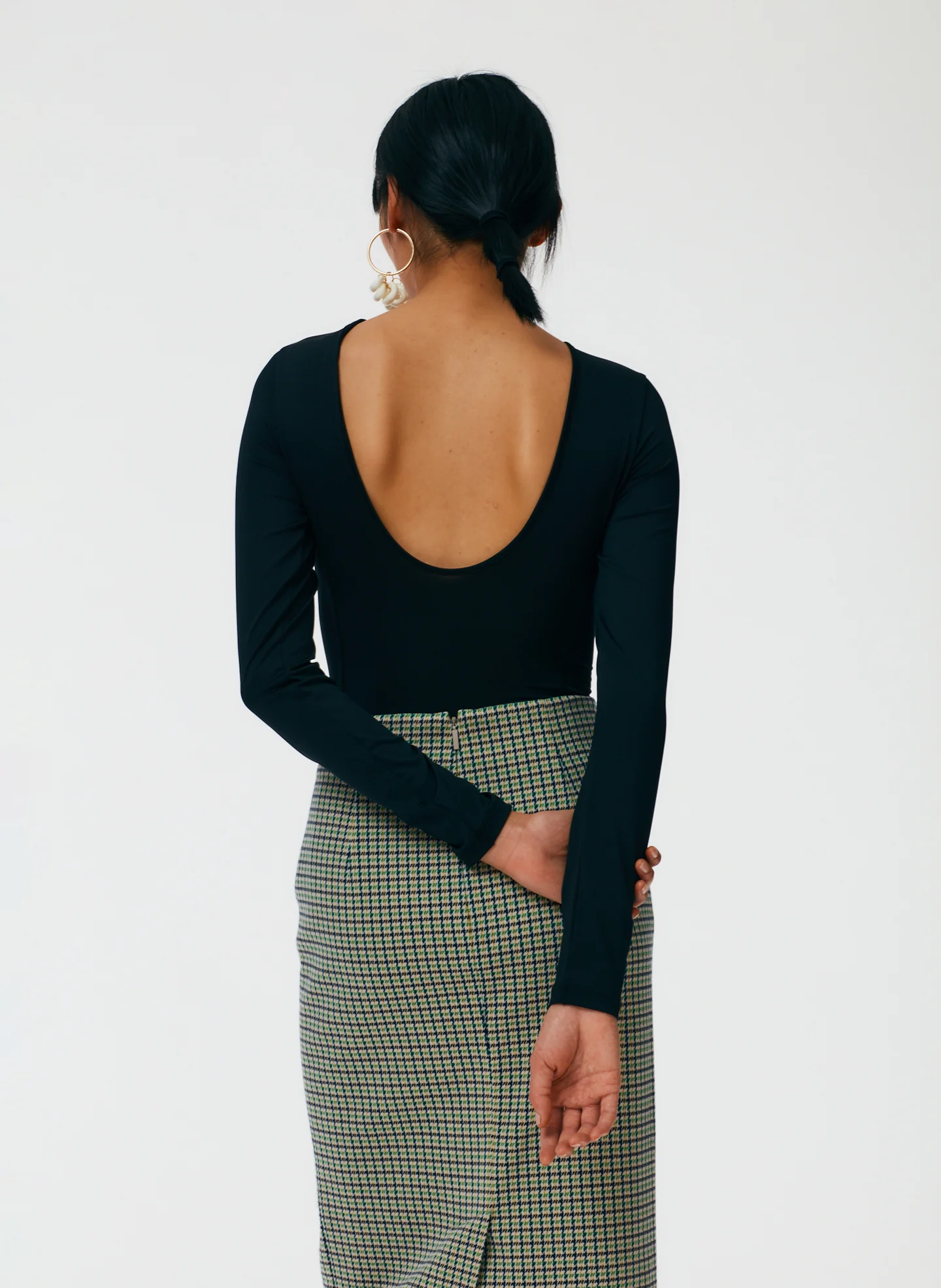 Menswear Tailored Pencil Skirt - Petite - Image 6