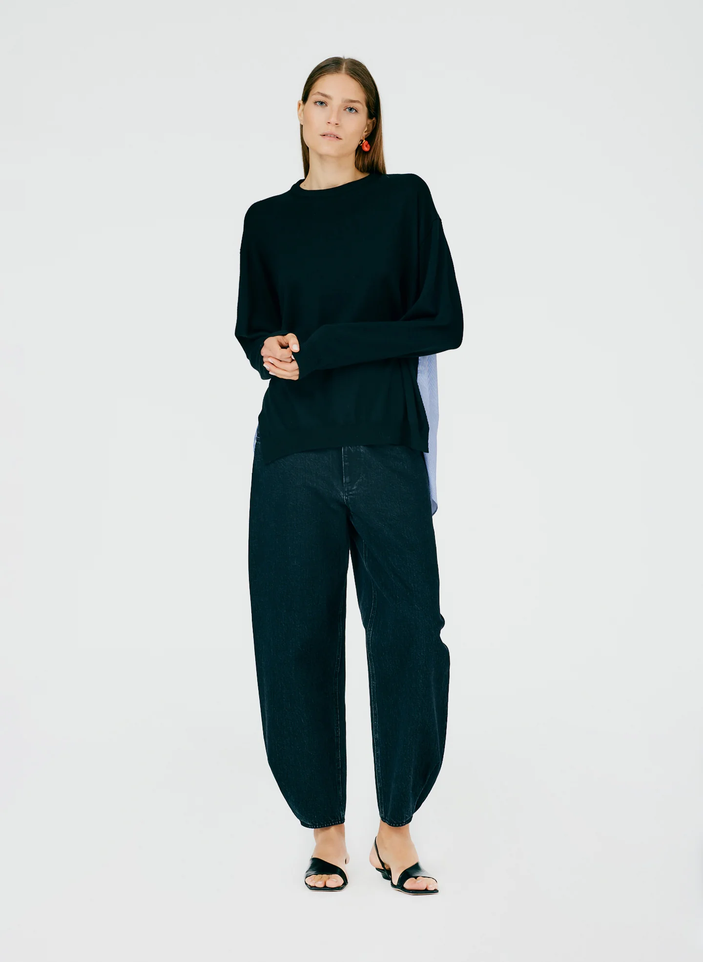 Merino Wool Sweater Combo Pullover - Image 7
