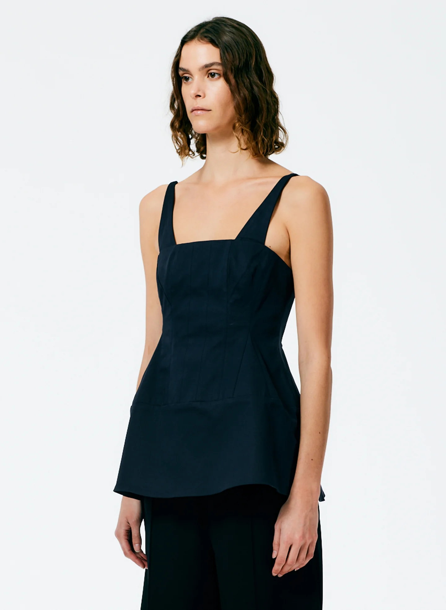 Mila Stretch Satin Corset Top - Image 3