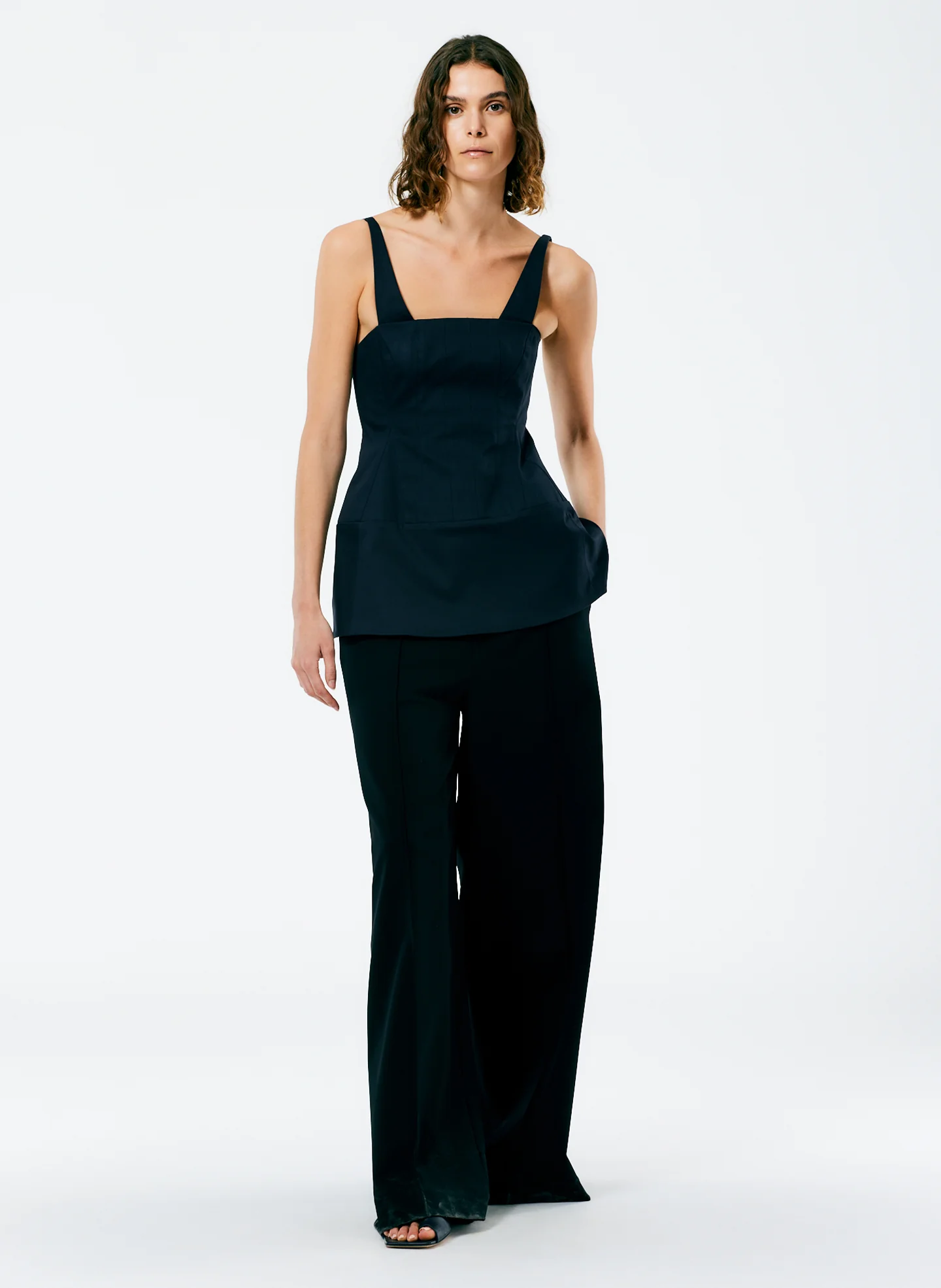 Mila Stretch Satin Corset Top - Image 4
