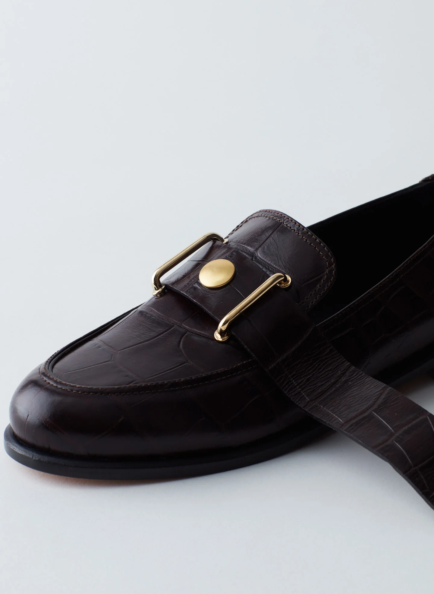 Morris Croc Print Leather Loafer - Image 6