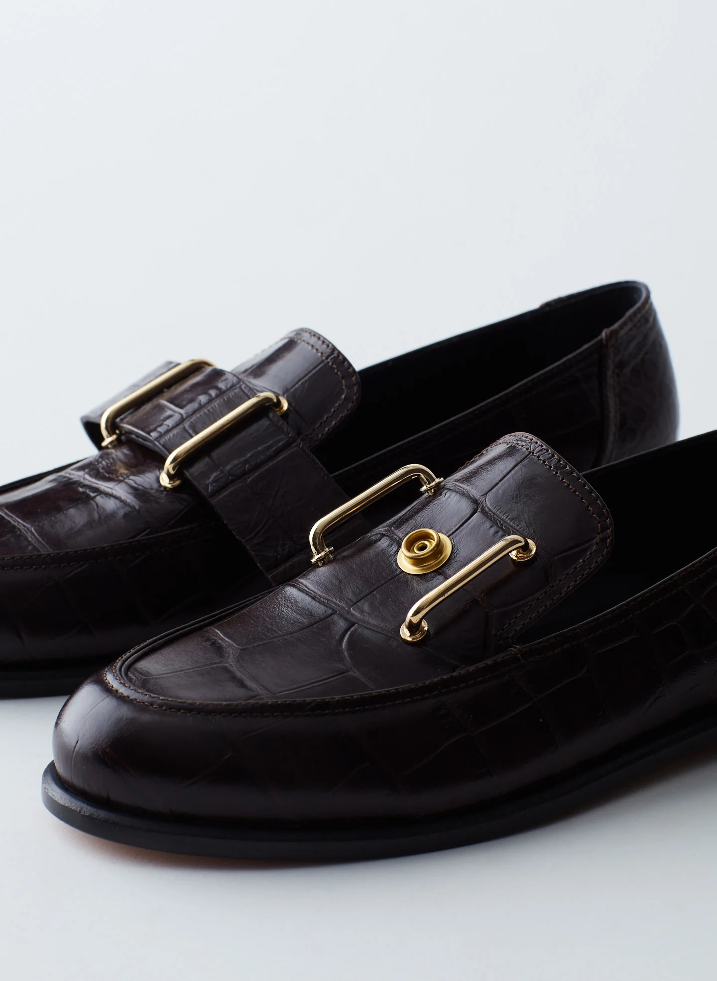 Morris Croc Print Leather Loafer - Image 7