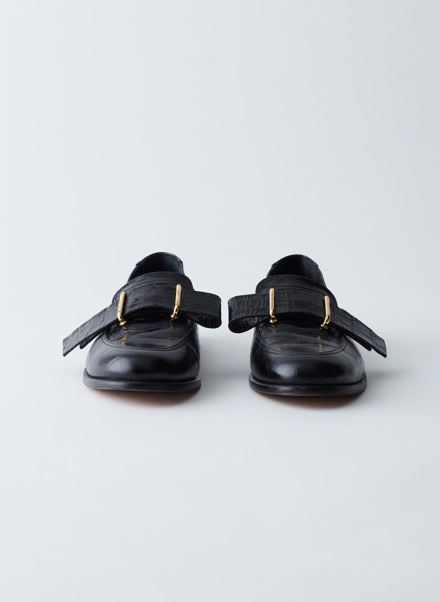Morris Croc Print Leather Loafer - Image 9
