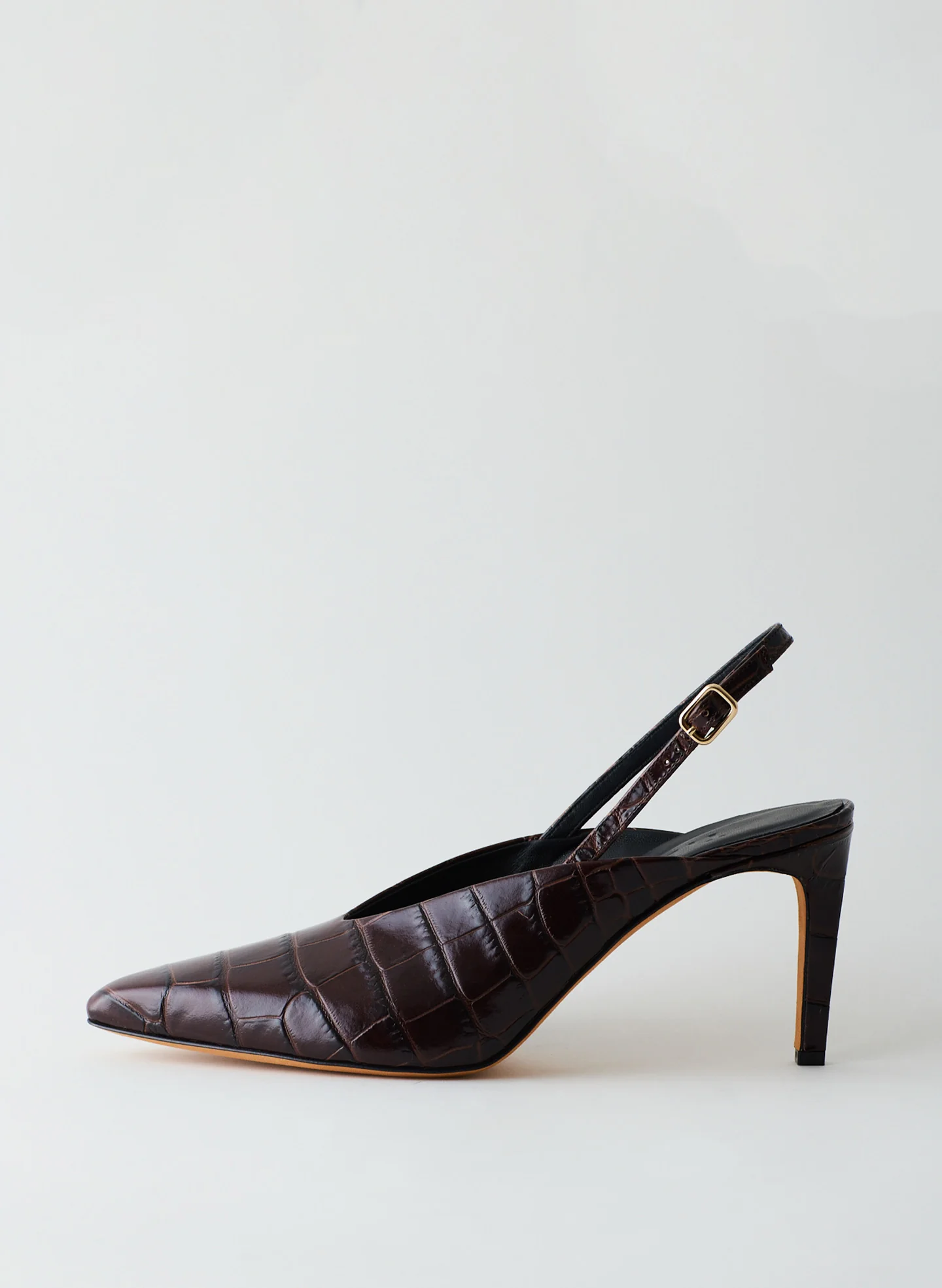 Neve Croc Slingback Pump