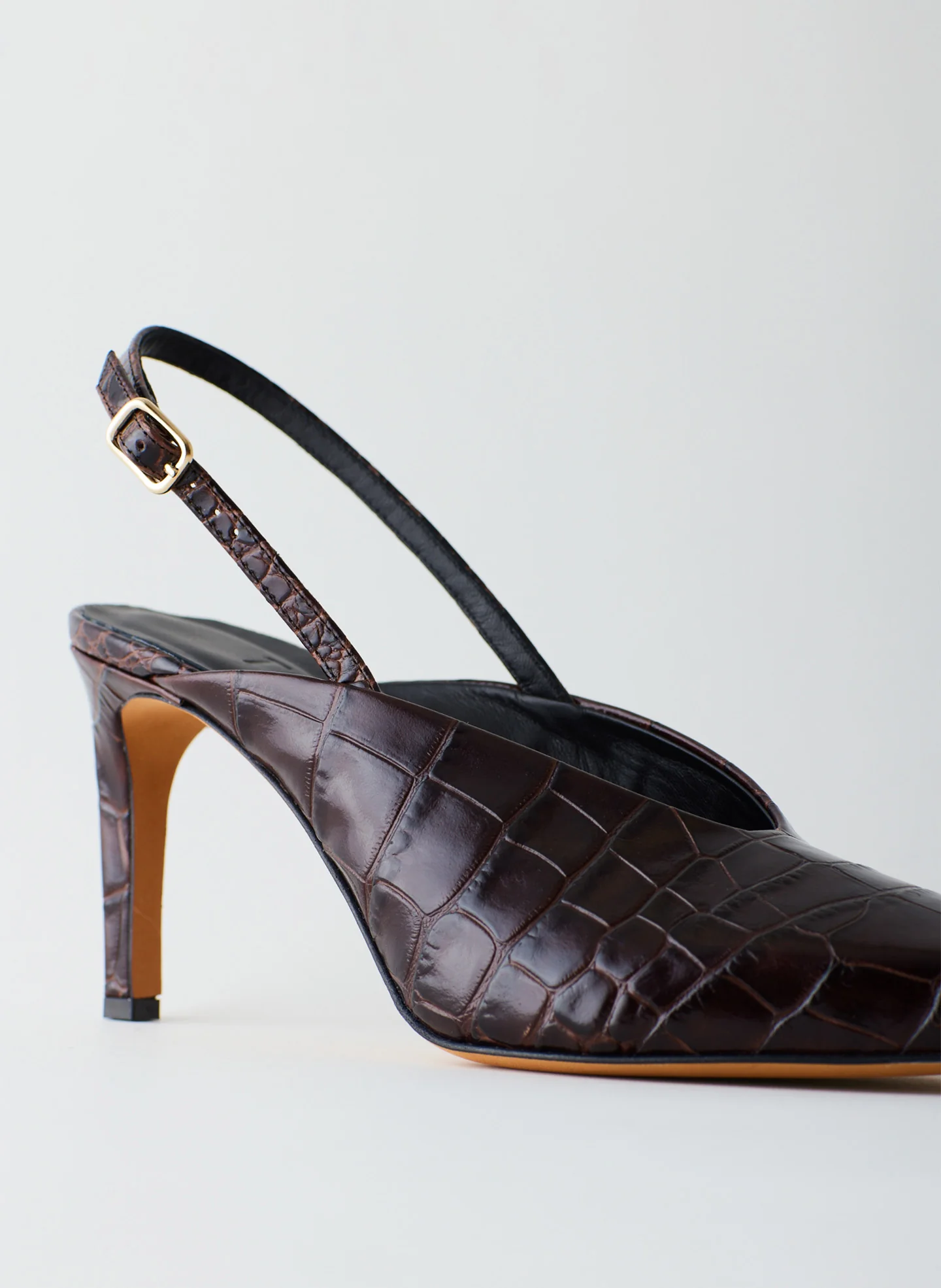 Neve Croc Slingback Pump - Image 6