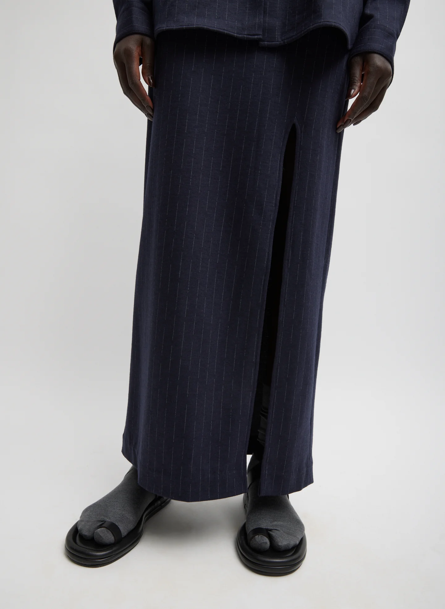 Newton Stripe Maxi Pencil Skirt - Image 2