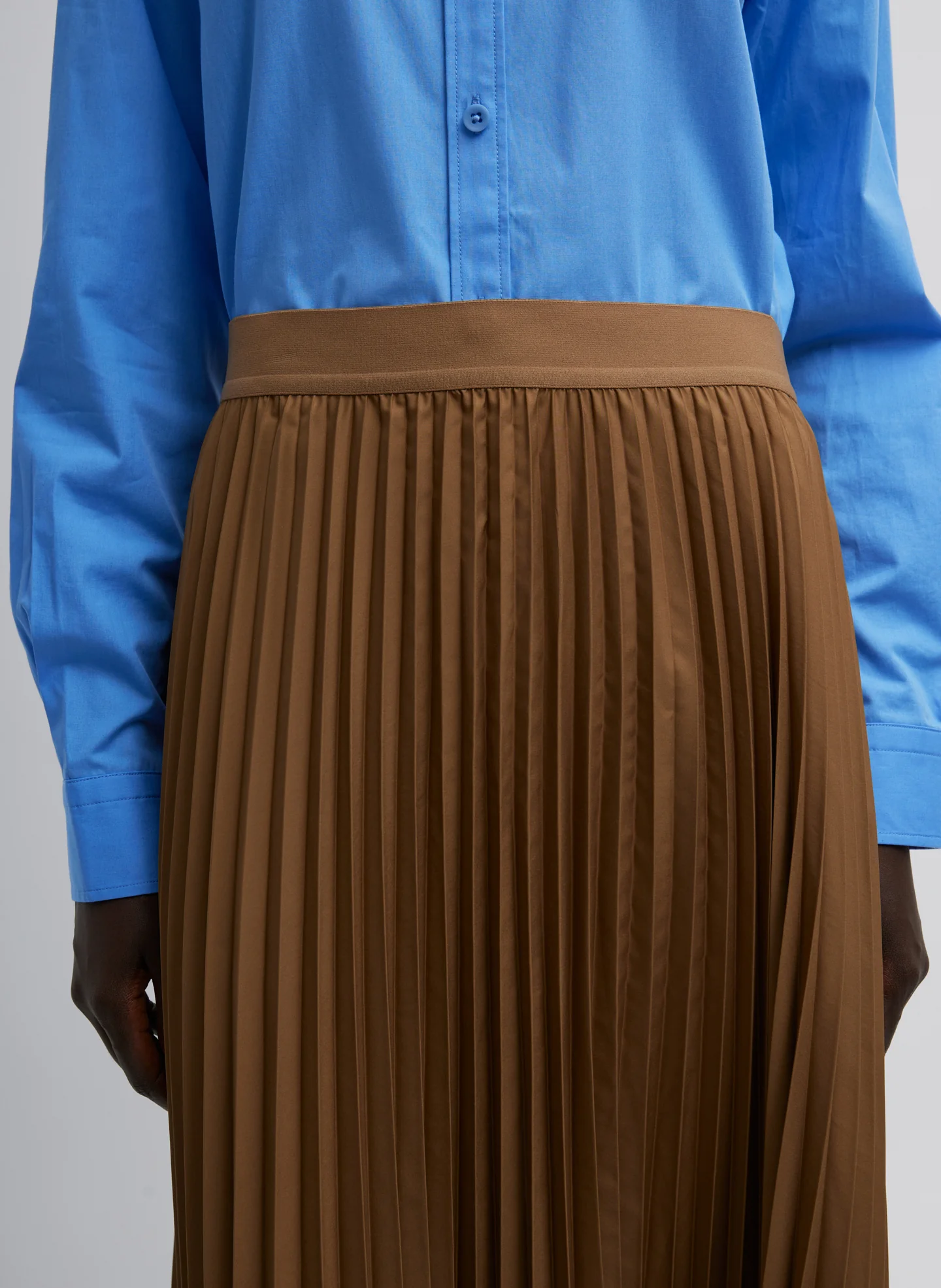 Nylon Pleating Sunray Pull On Skirt - Image 3